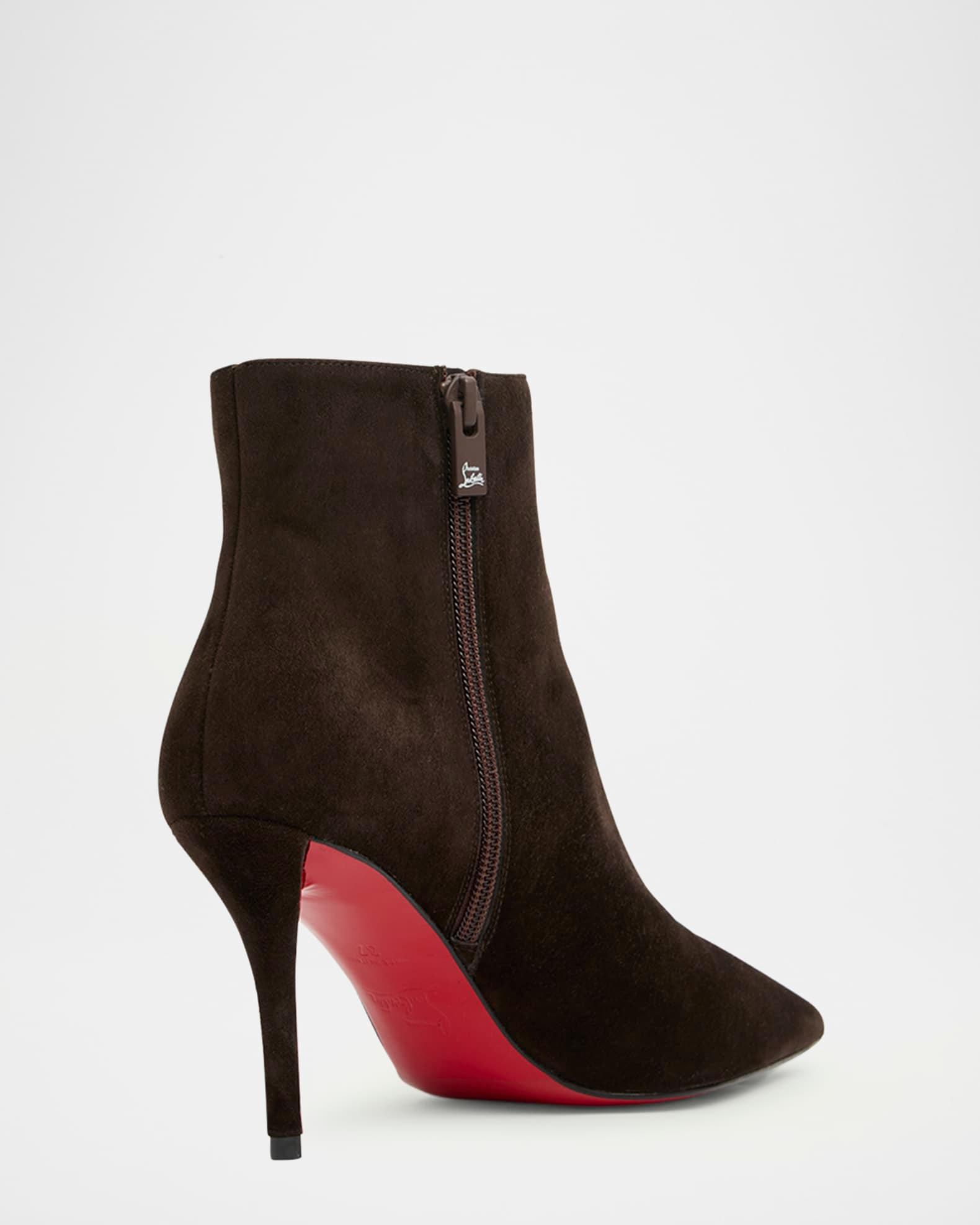 Miss Z Suede Red Sole Booties Product Image