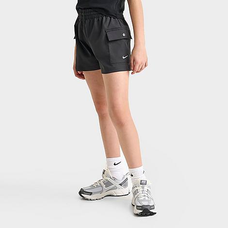 Unisex Nike Sportswear Girls Woven Cargo Shorts | HF8178-010 Product Image