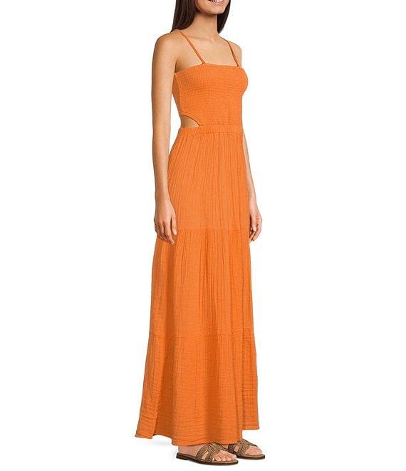 Rip Curl Premium Surf Strapless Open Cut Out Back Maxi Dress Product Image