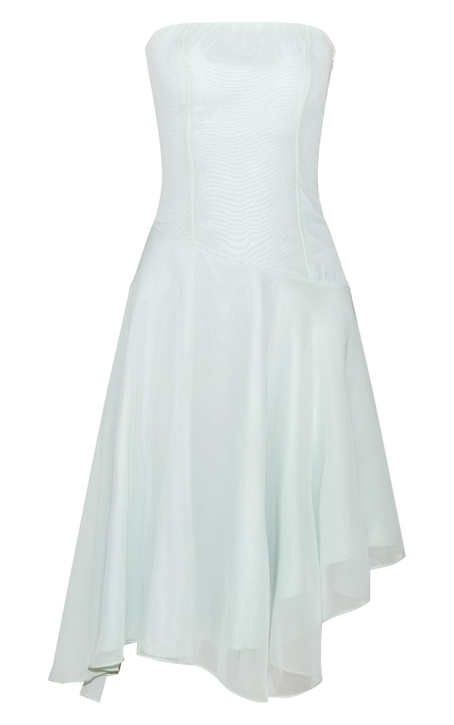  Sage Bandeau Asymmetric Hem Midaxi Dress Product Image