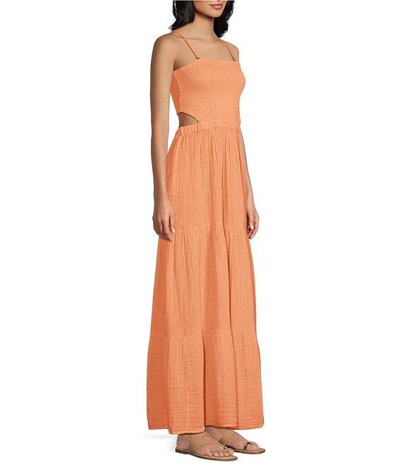 Rip Curl Premium Surf Strapless Open Cut Out Back Maxi Dress Product Image