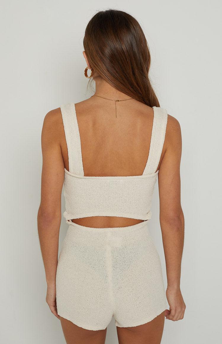 Orlando Beige Knit Playsuit Product Image