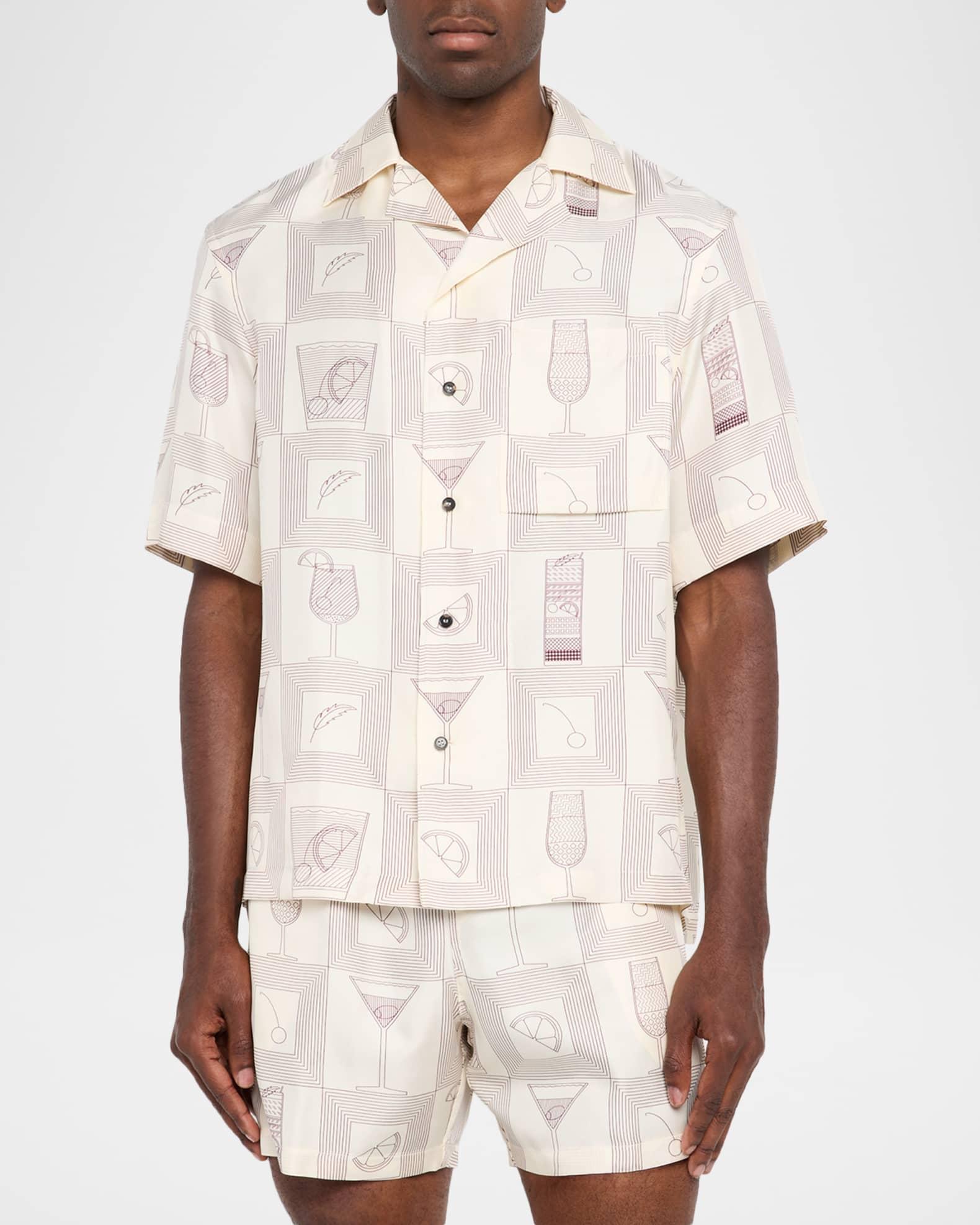 Men's Federico Twill Short-Sleeve Shirt Product Image