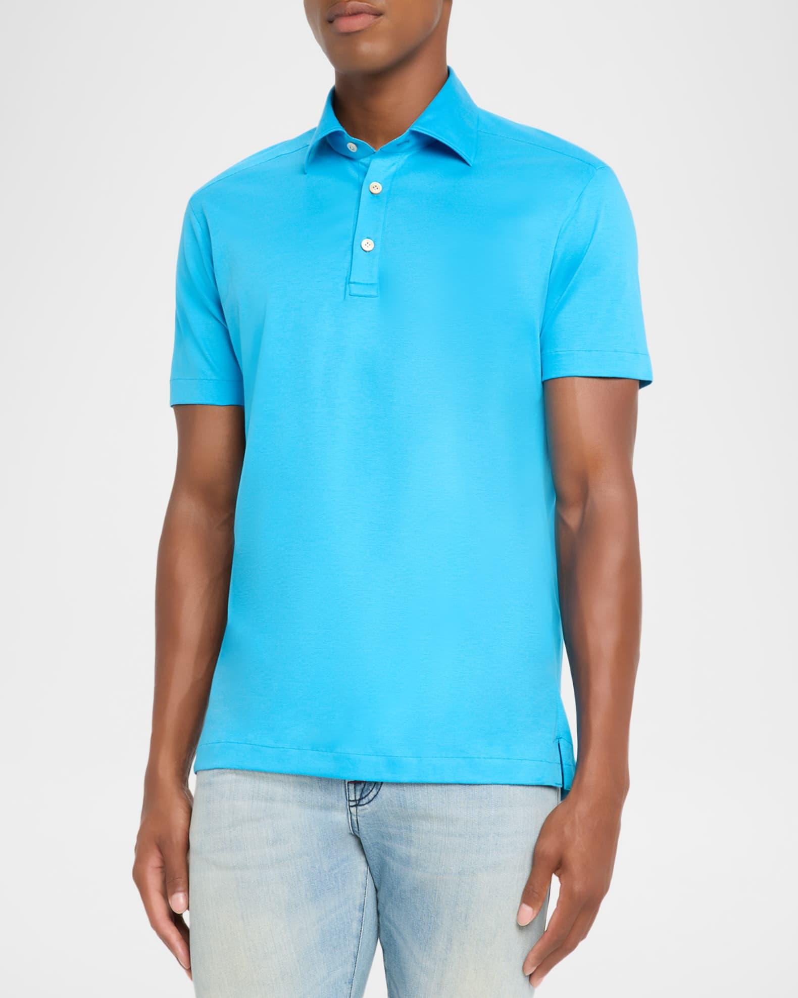 Men's Cotton Classic-Fit Polo Shirt Product Image