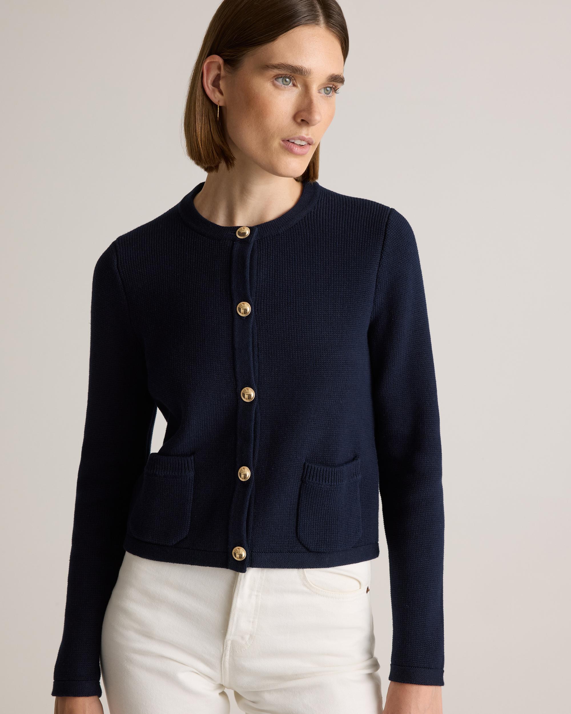 Quince | Women's Sweater Jacket Size XL, Organic Cotton Product Image