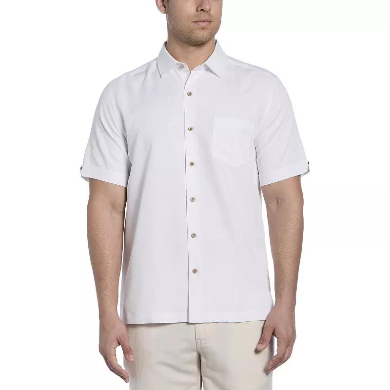 Men's Cubavera Short Sleeve Jacquard Button-Down Shirt,  Product Image