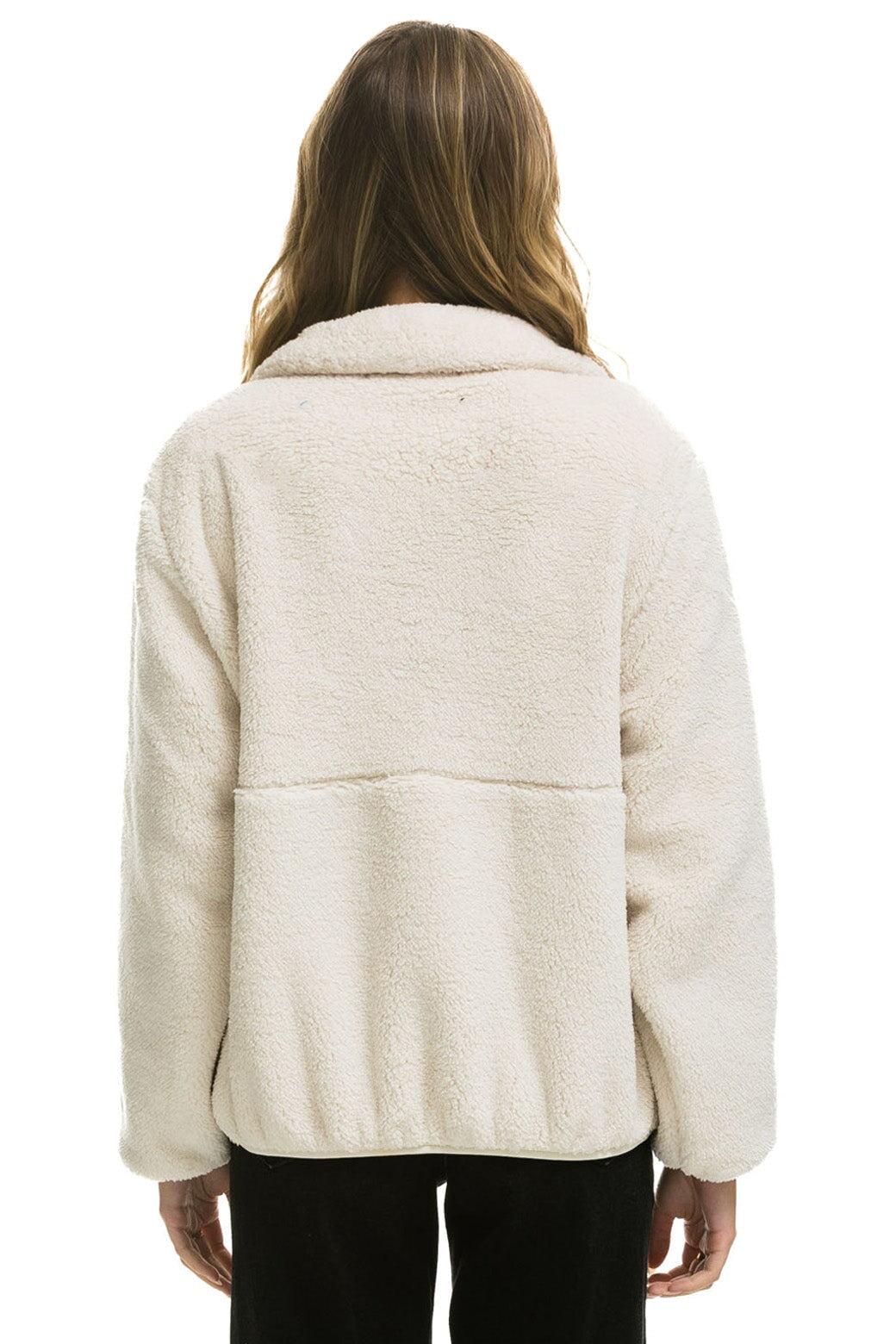 TEDDY APRES HALF ZIP JACKET - VINTAGE WHITE Female Product Image
