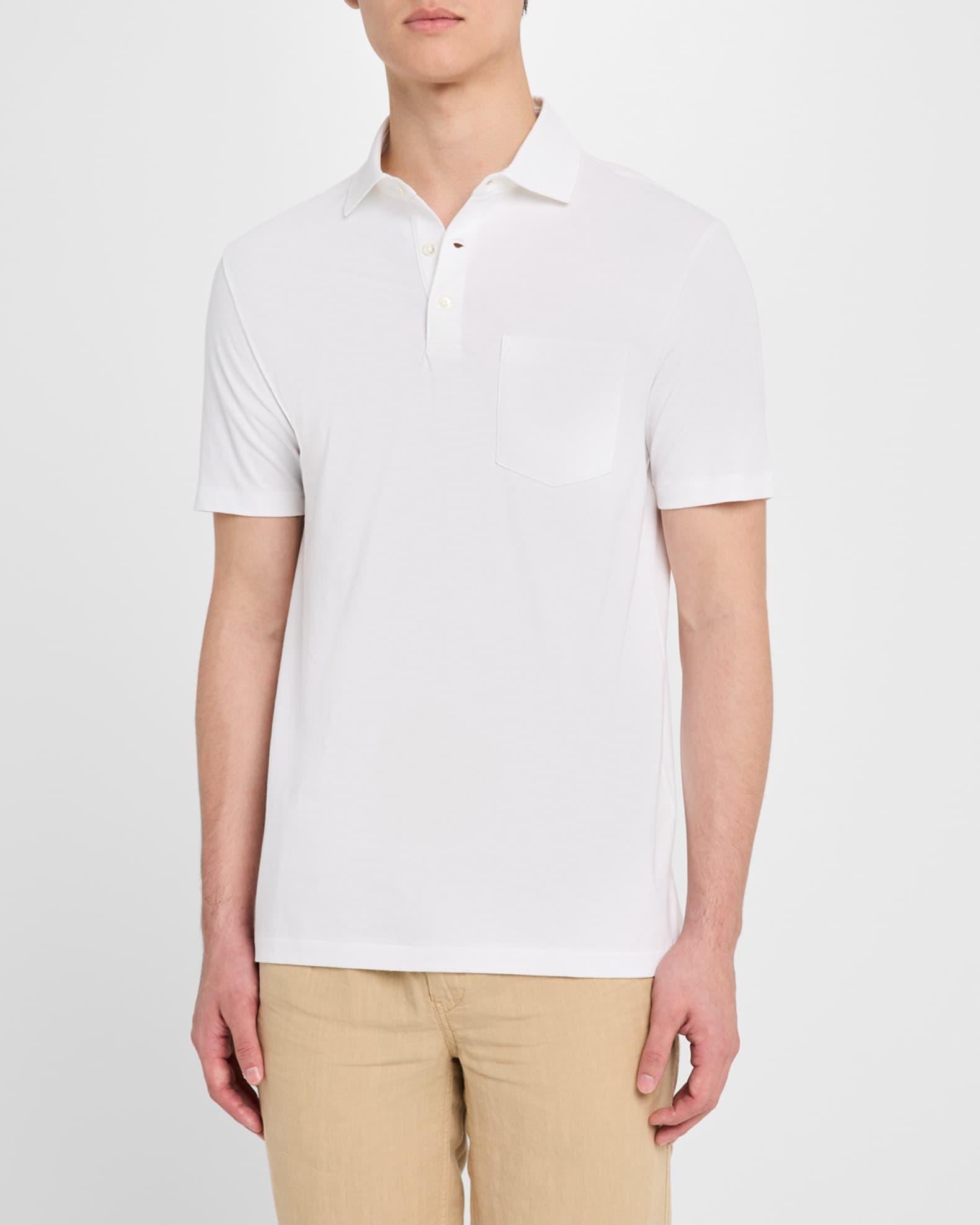 Mens Standard-Fit Lisle Polo Shirt Product Image