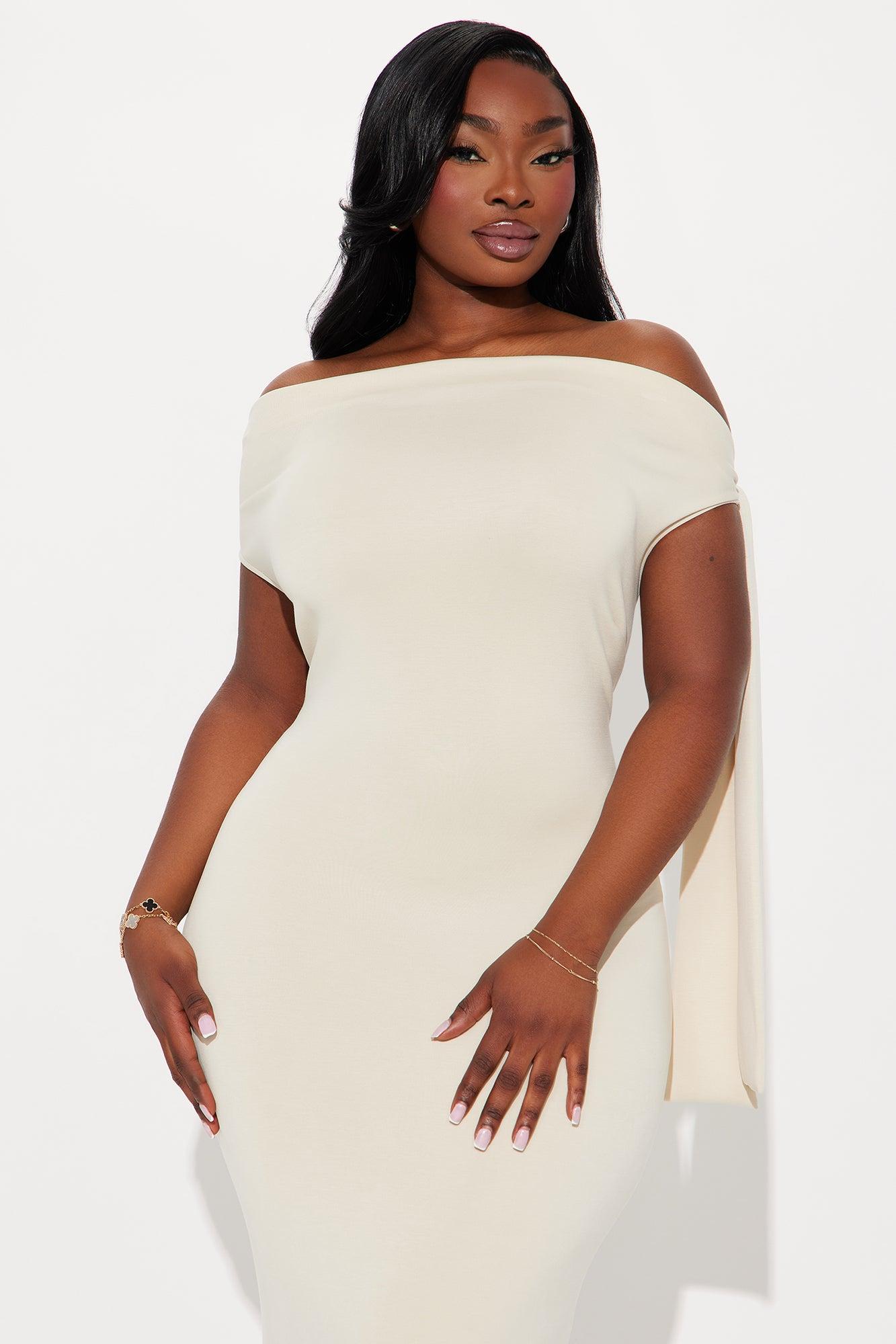 Paris Knotted Maxi Dress - Stone Product Image