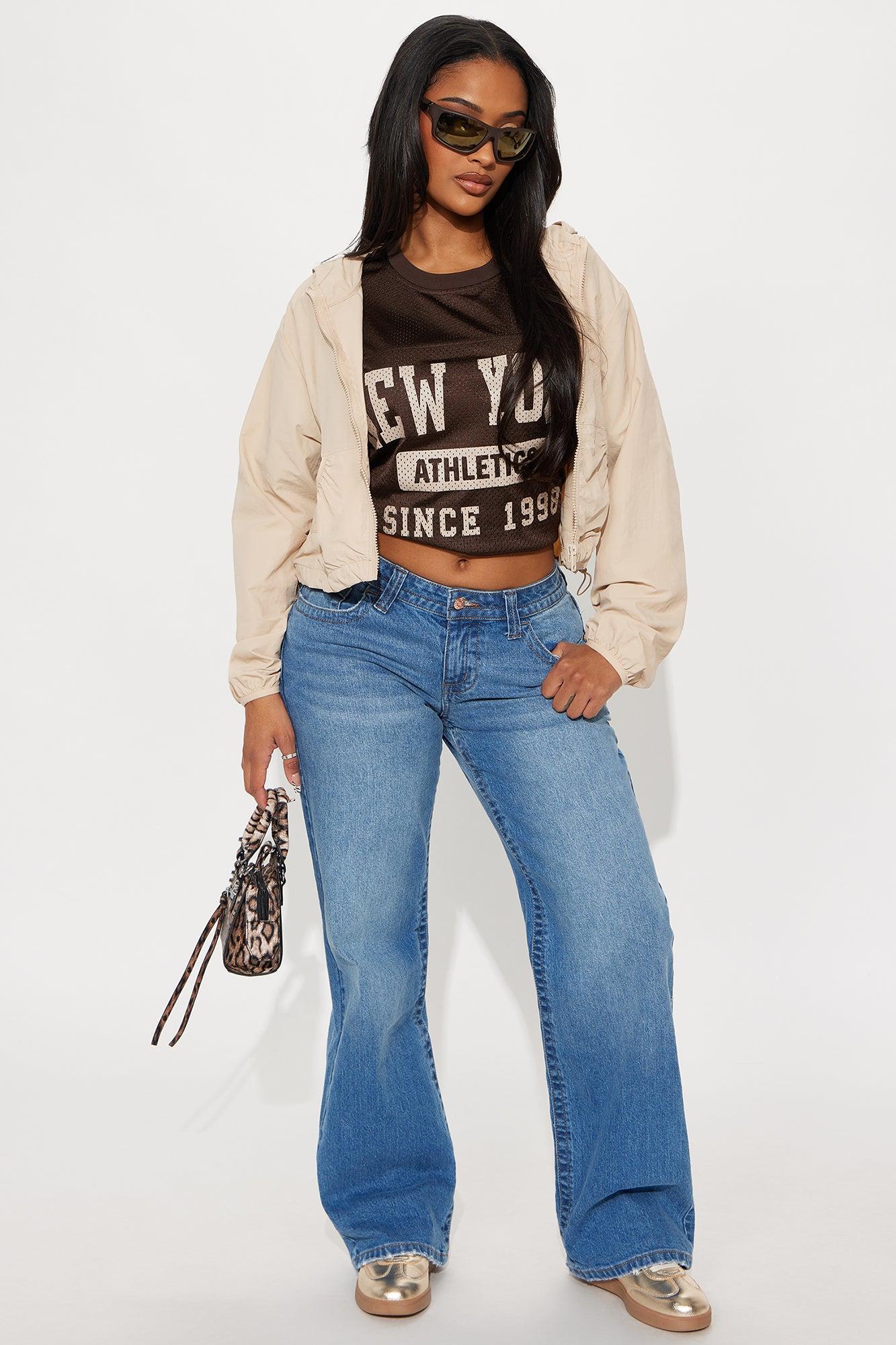 Line It Up Straight Leg Jeans - Medium Wash Female Product Image