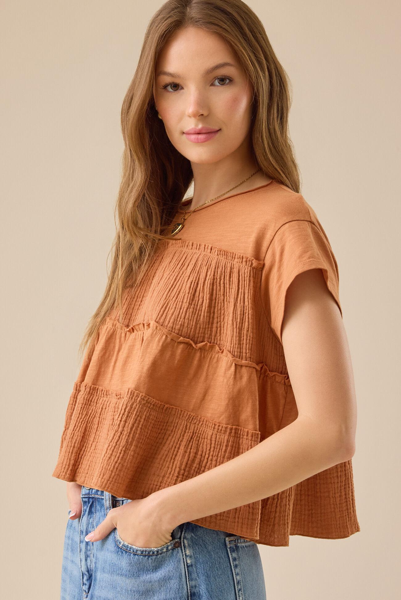 Rebecca Tiered Babydoll Top Product Image