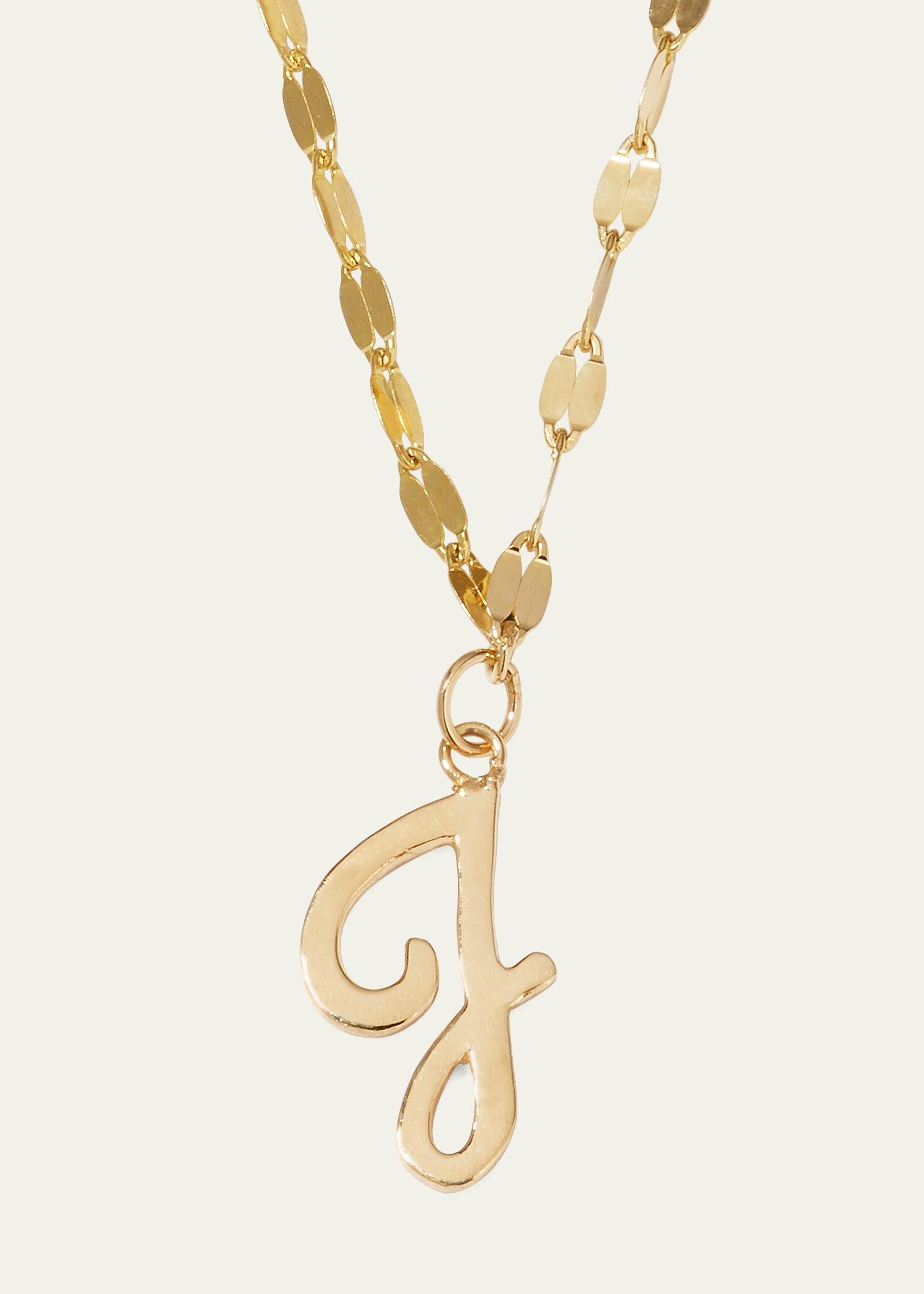 Micro Cursive Initial Necklace Product Image