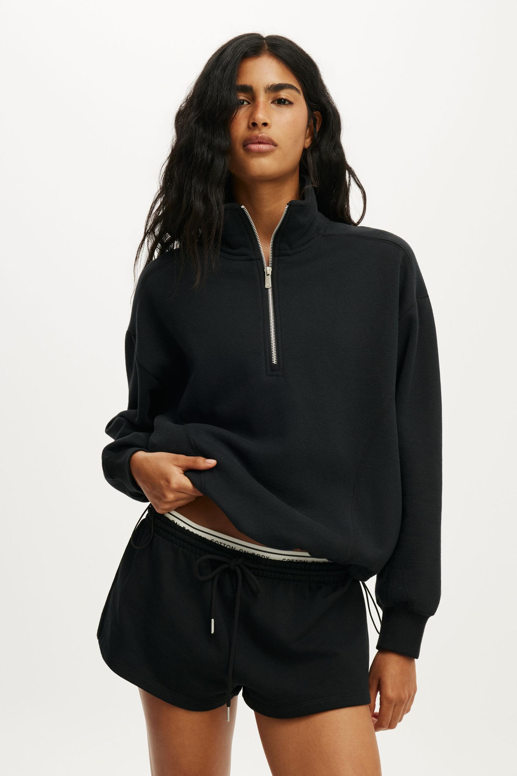 Plush Half Zip Sweatshirt Product Image
