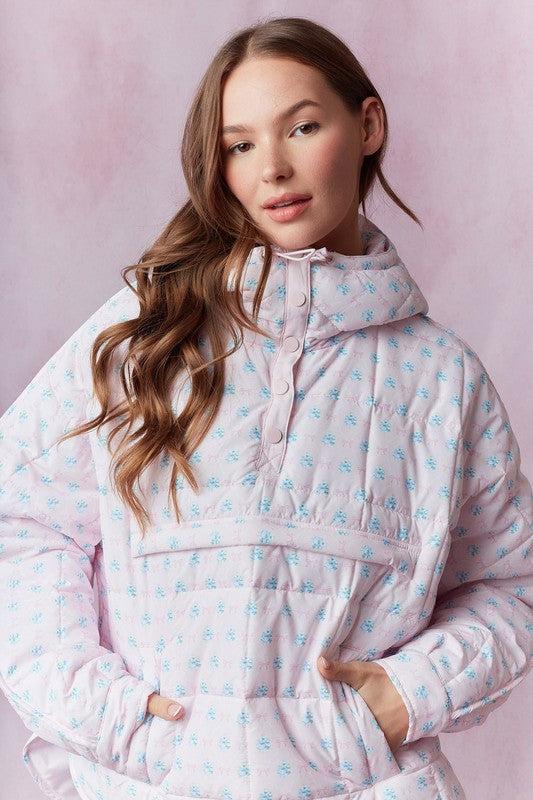 Dora Printed Pullover Puffer Jacket Product Image