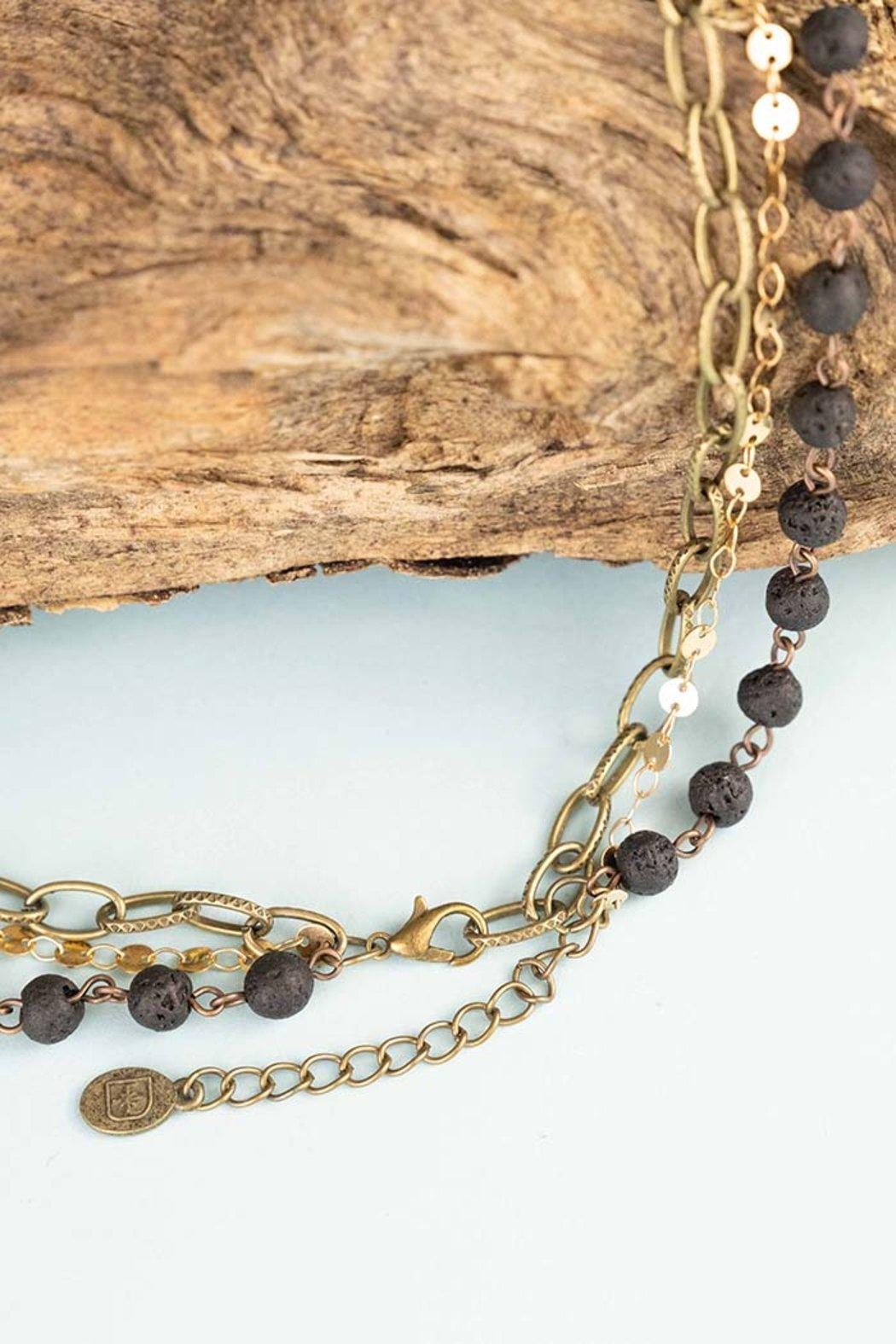 Hannah Layered Crystal Necklace Product Image