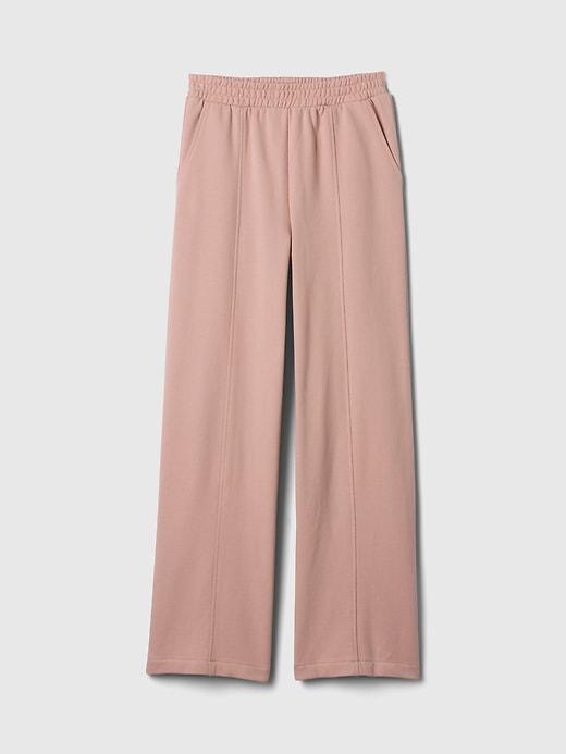 Heavyweight French Terry Seamed Wide-Leg Sweatpants Product Image
