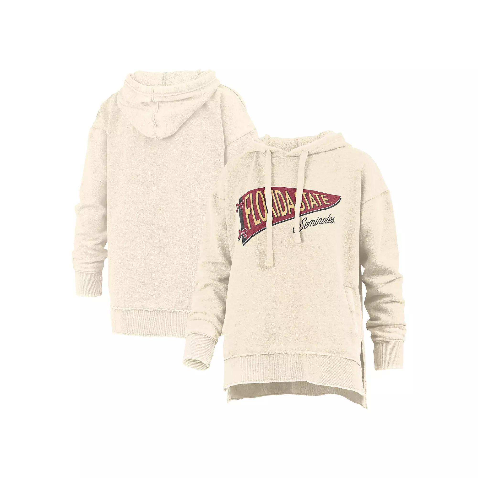 Women's Pressbox Cream Florida State Seminoles Marni Pullover Hoodie,  Product Image