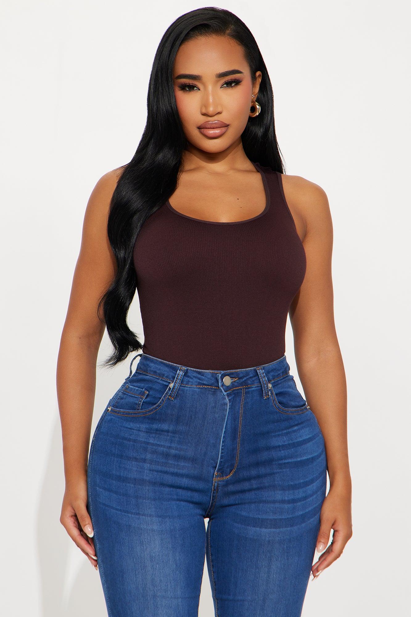 Cindy Seamless Bodysuit - Brown Female Product Image