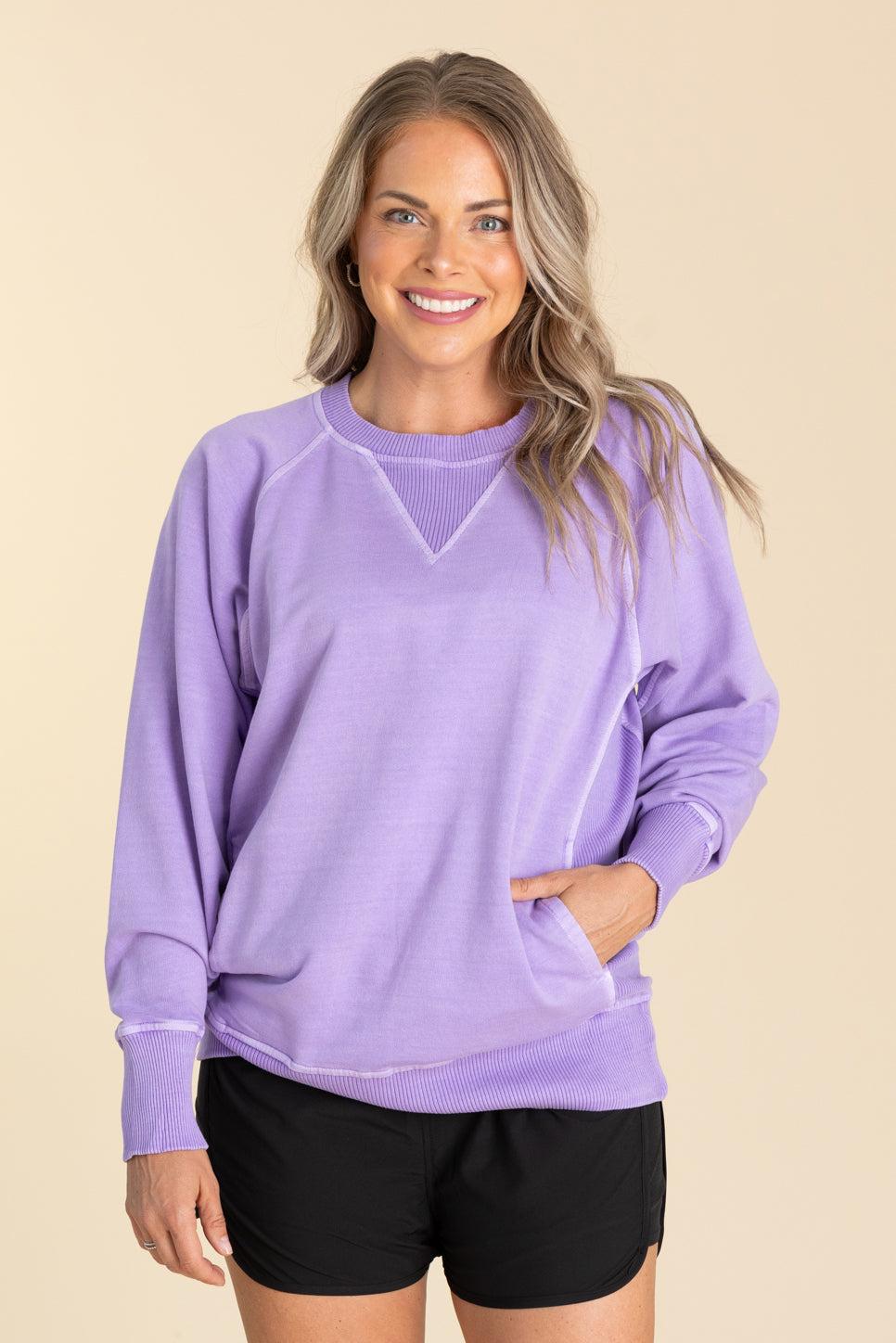 Pigment Dyed Sweatshirt With Pockets Product Image