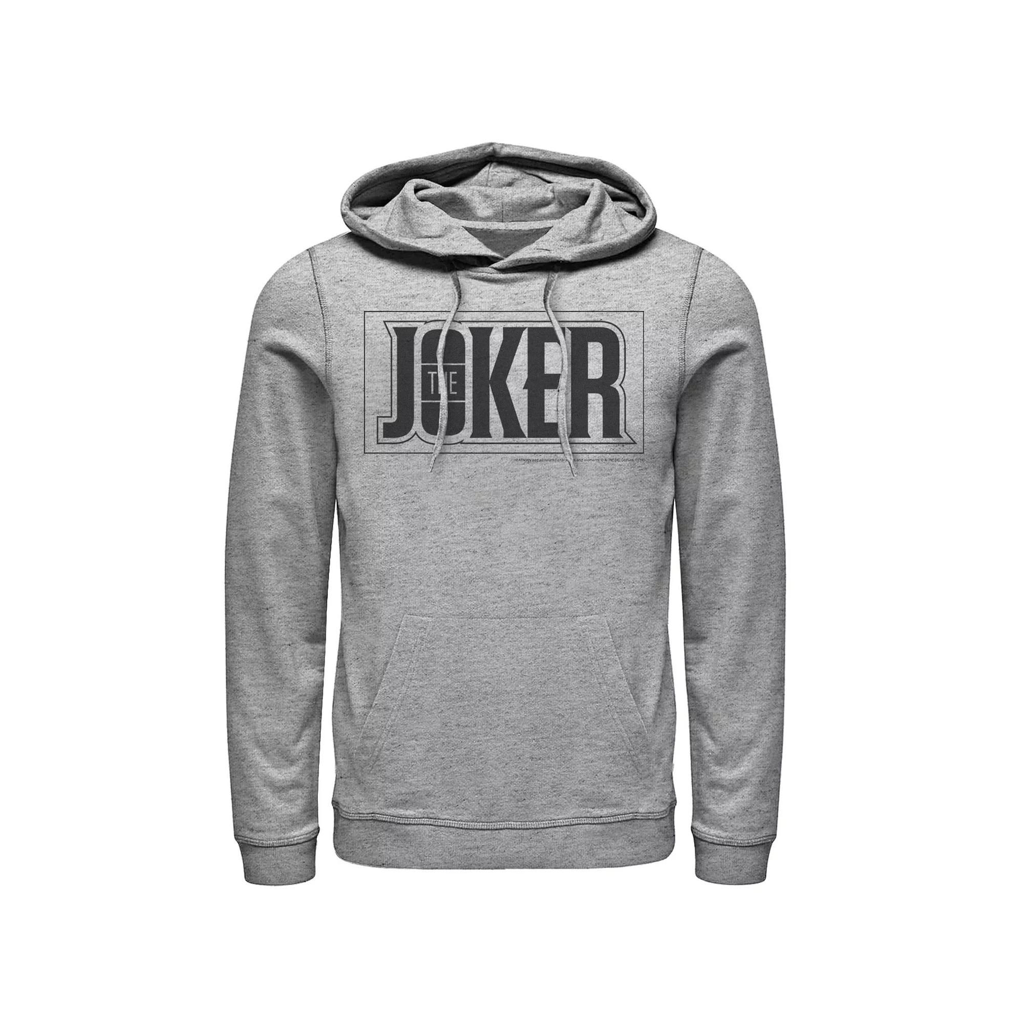 Men's DC Comics The Joker Bold Text Poster Hoodie,  Product Image