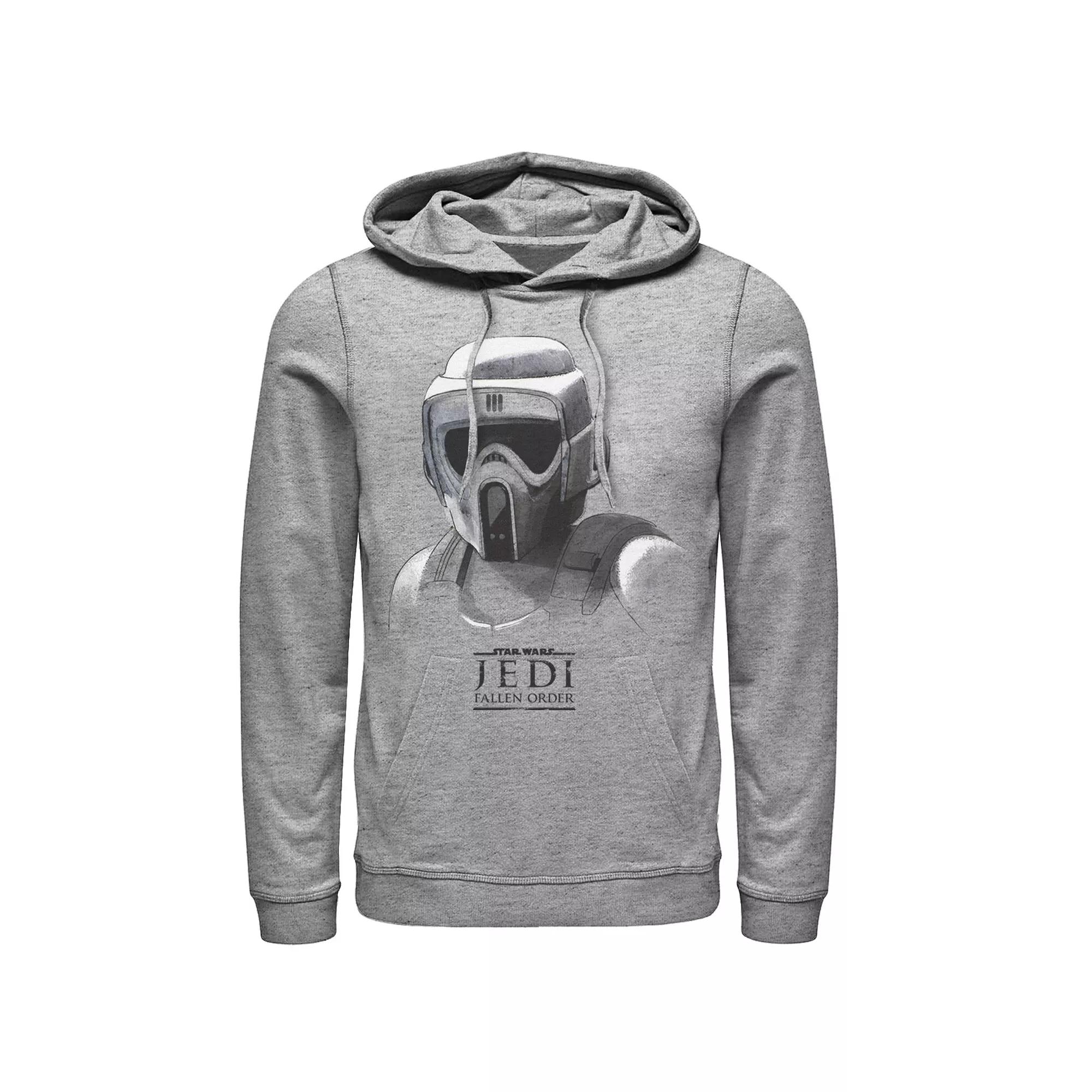 Men's Star Wars Jedi: Fallen Order Grayscale Scout Trooper Hoodie,  Product Image
