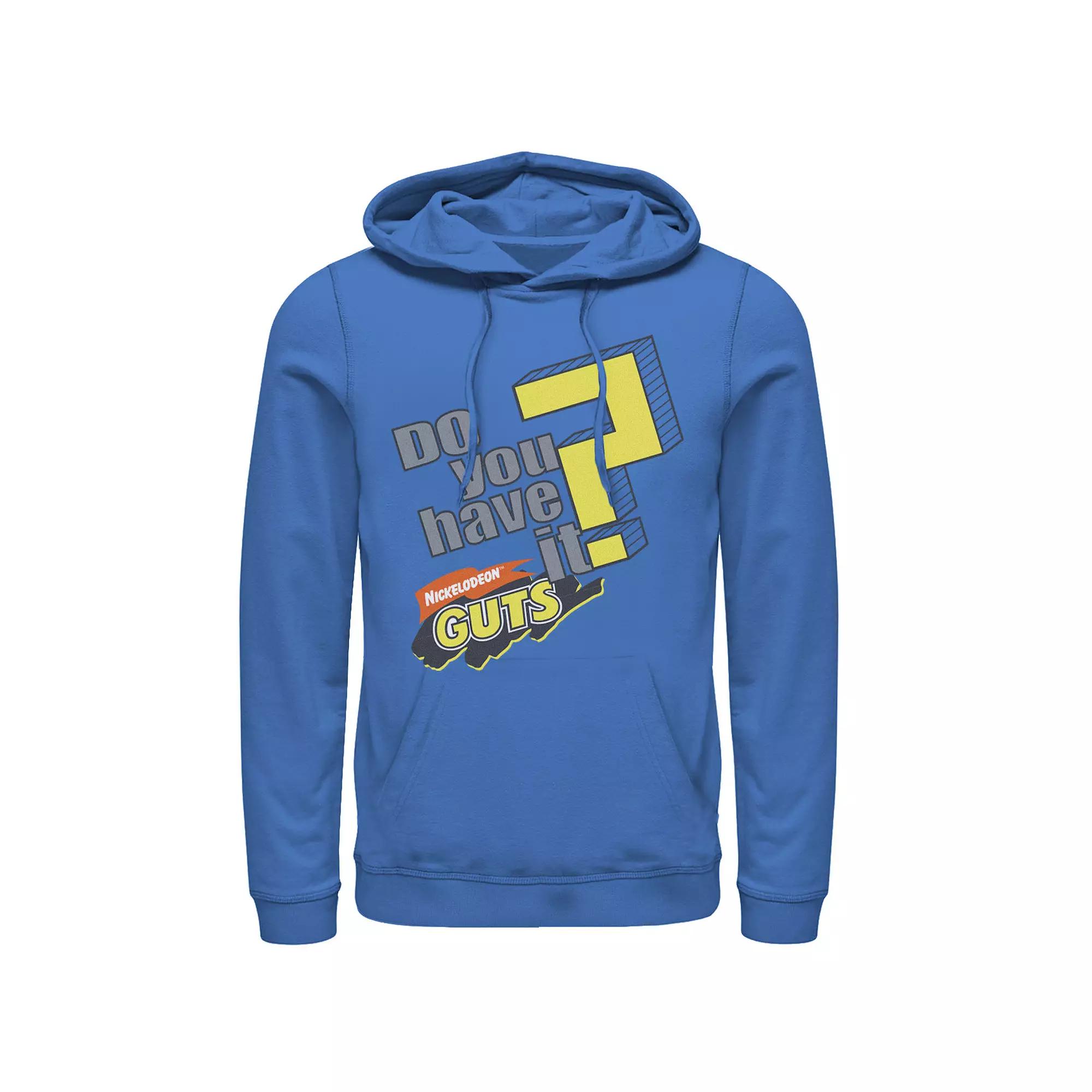 Men's Nickelodeon Guts Do You Have It Vintage Question Logo Graphic Hoodie,  Product Image