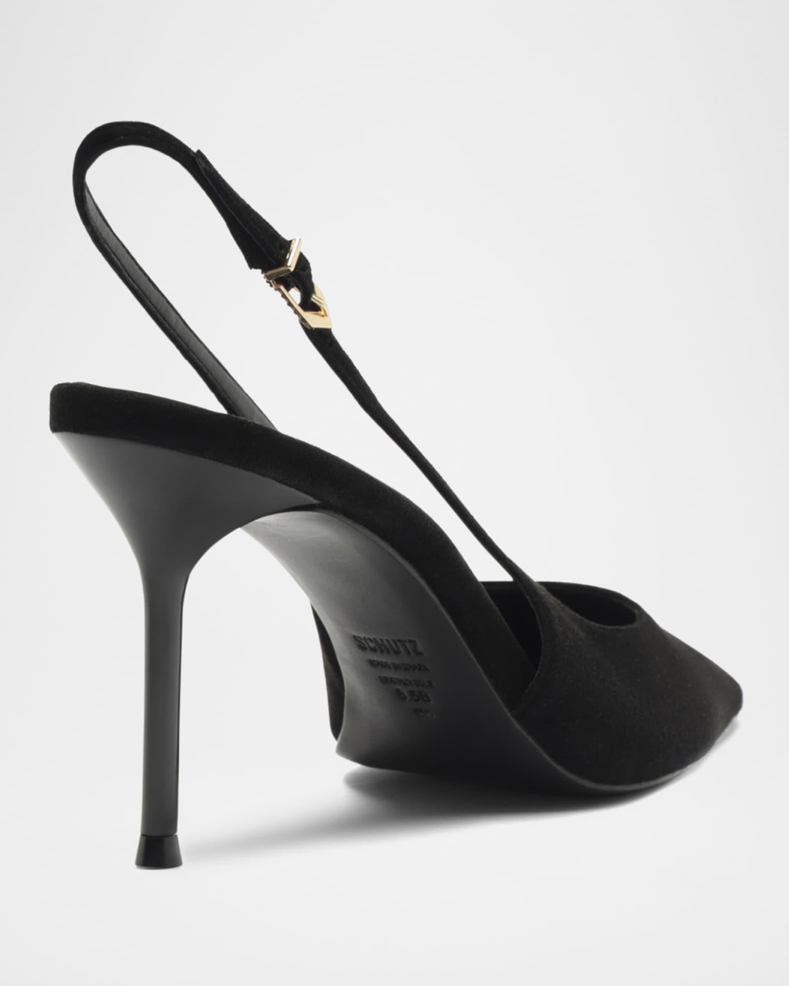 Alicia Suede Slingback Pumps Product Image