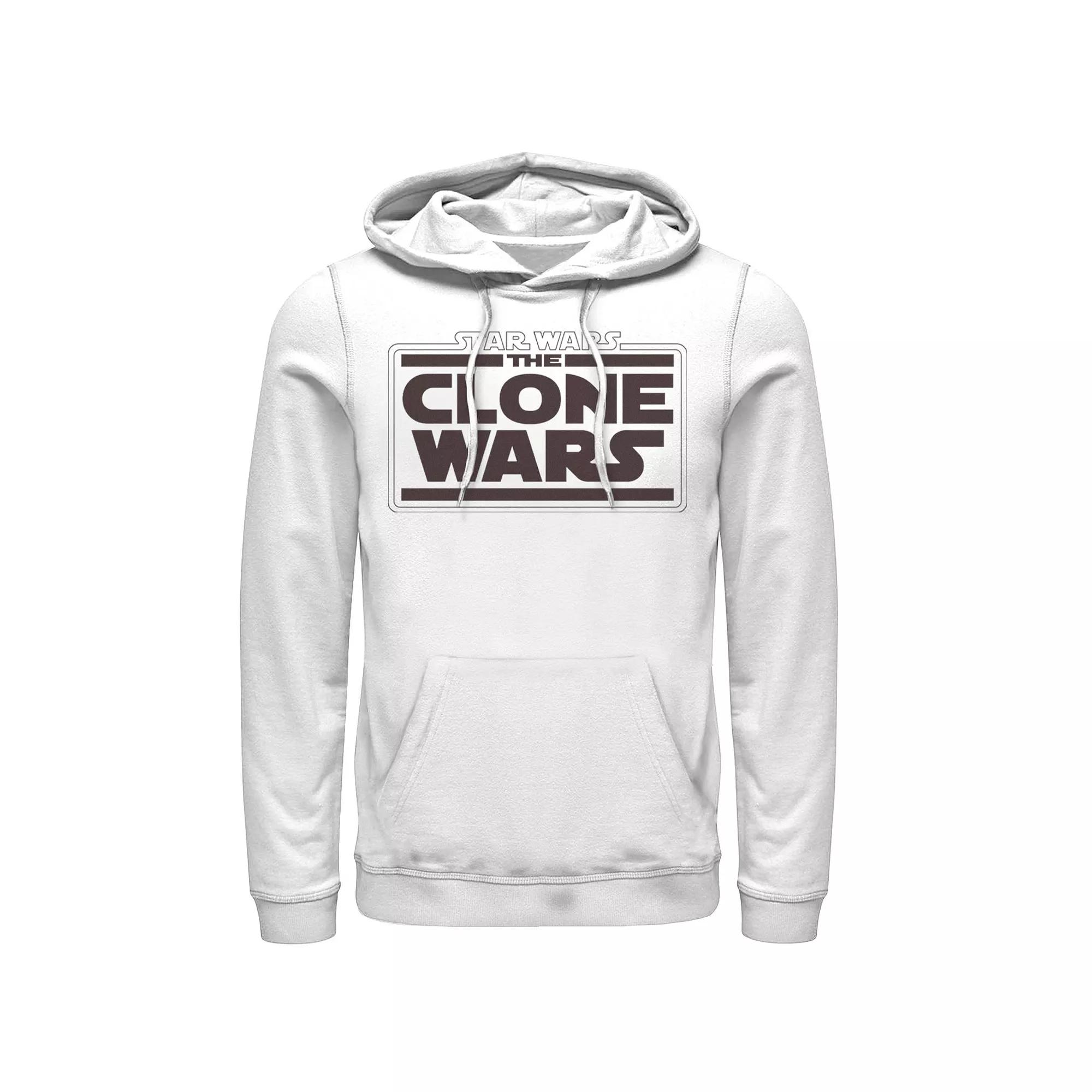 Men's Star Wars: The Clone Wars Logo Stack Hoodie,  Product Image