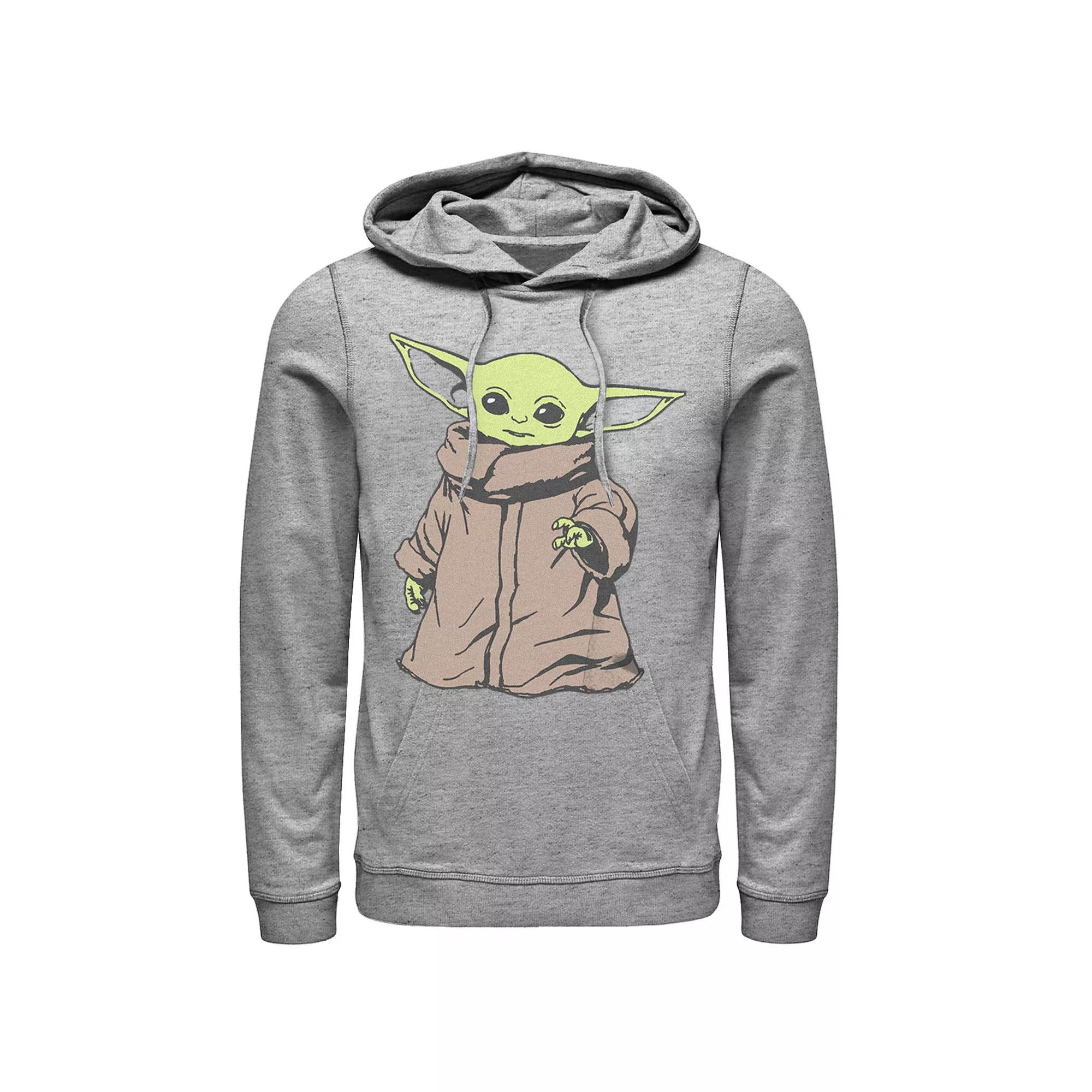 Men's The Mandalorian Grogu Comic-Book Style Graphic Hoodie,  Product Image
