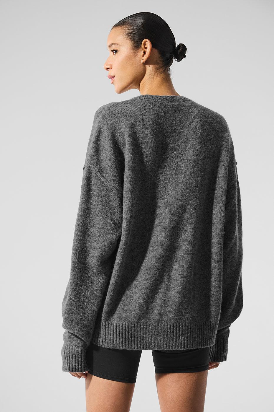 New Class Cashmere Crewneck Sweater - Platinum Grey Female Product Image