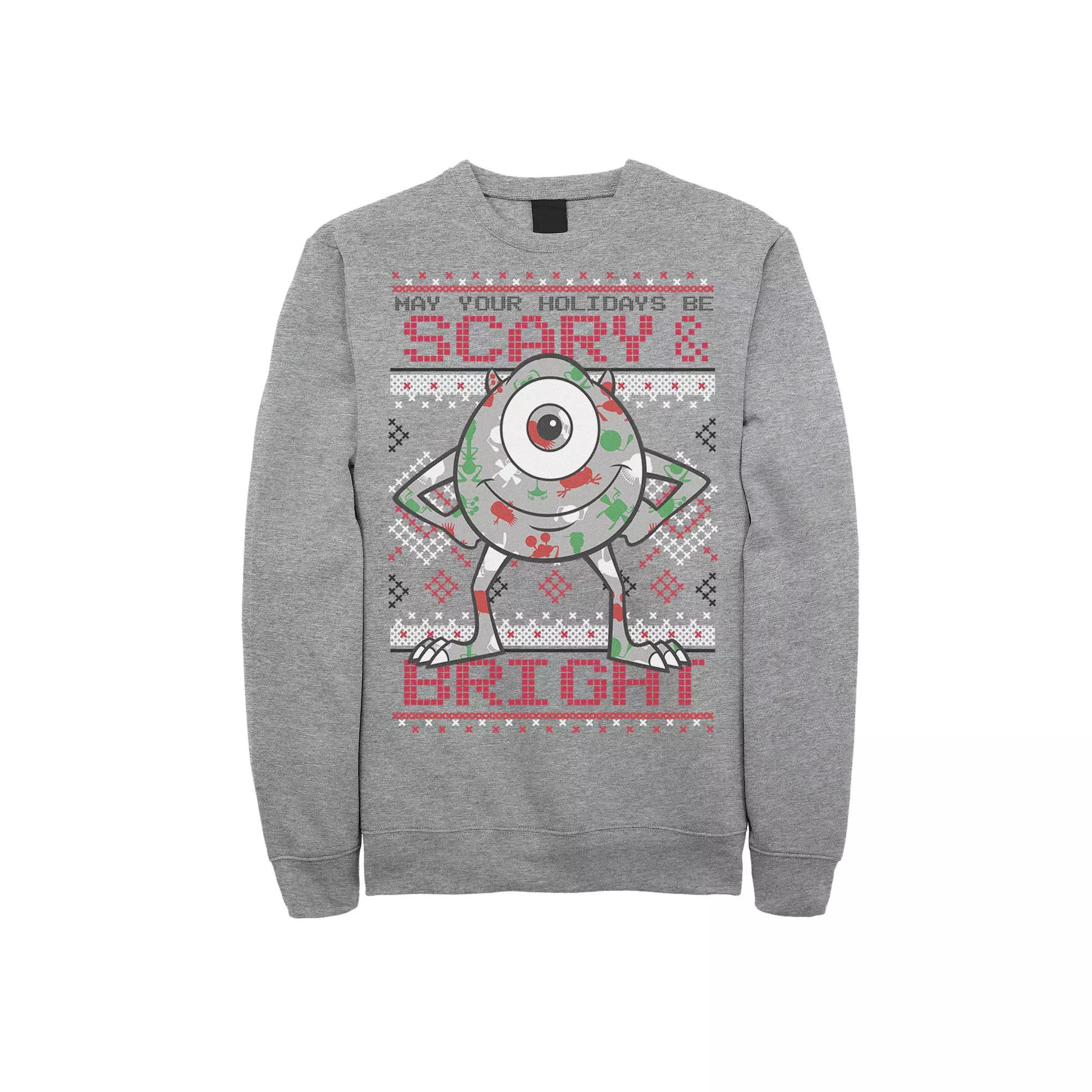 Disney / Pixar's Monsters, Inc. Mike Men's May Your Holidays Be Scary Sweatshirt,  Product Image