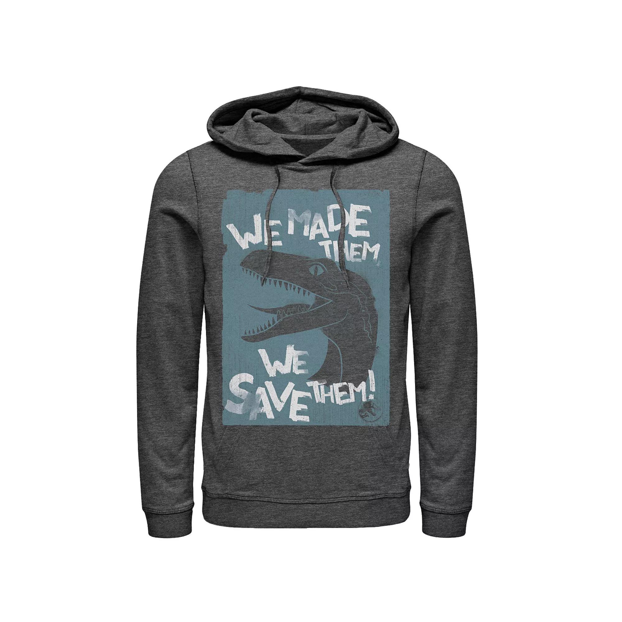 Men's Jurassic World Two We Made Them We Save Them Hoodie,  Product Image