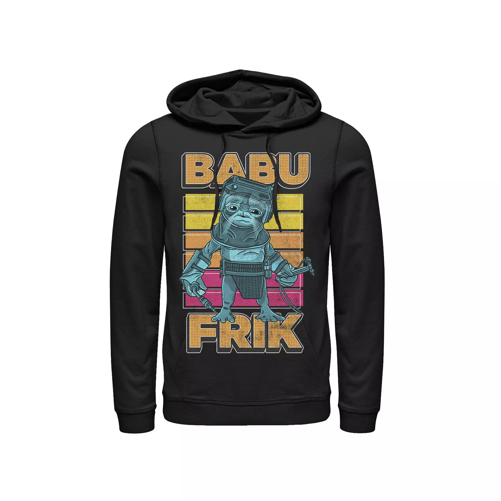 Men's Star Wars The Rise Of Skywalker Babu Frik Pop Art Portrait Hoodie, Size: XXL, Black Product Image