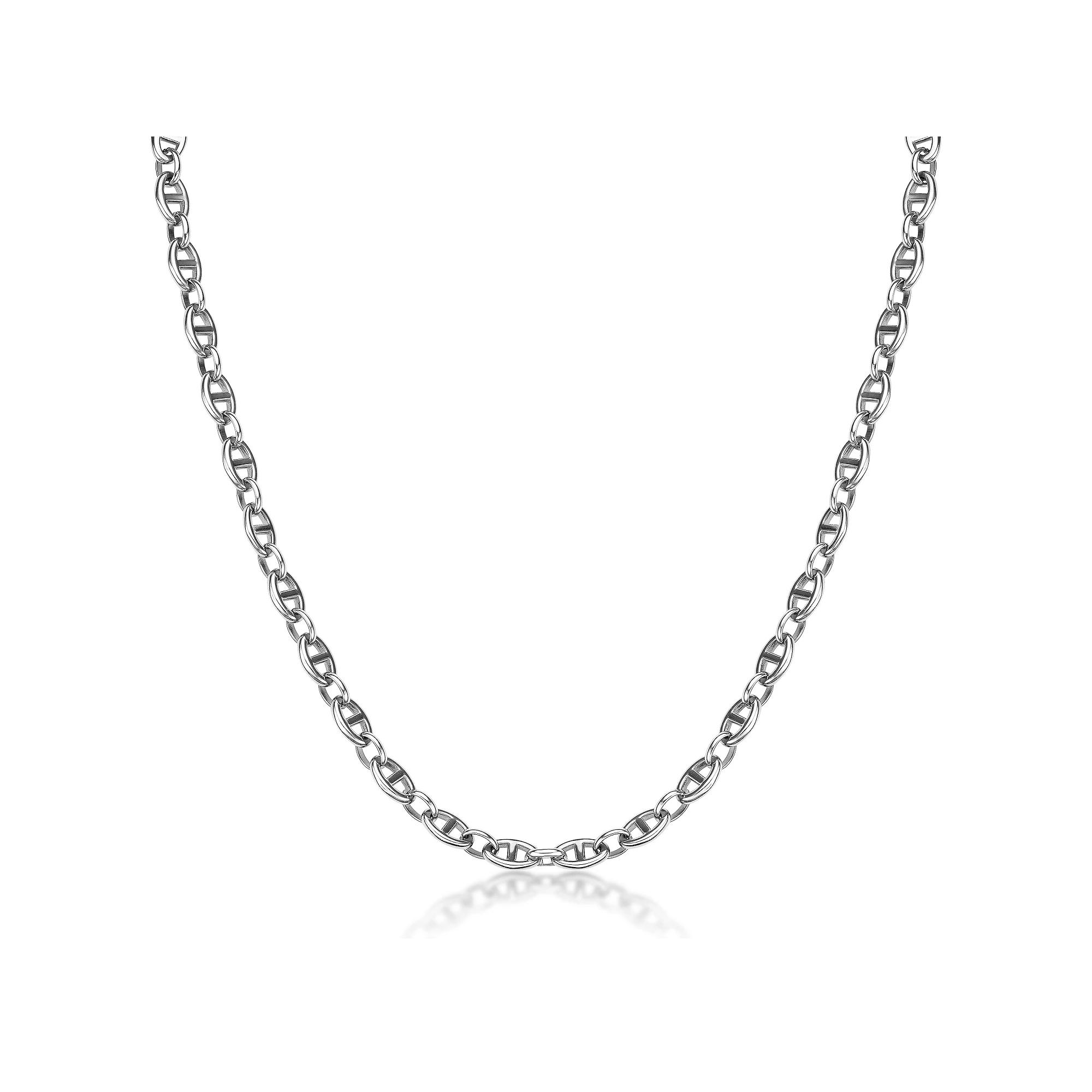 LYNX Men's Stainless Steel Mariner Chain Necklace, Size: 22" Product Image