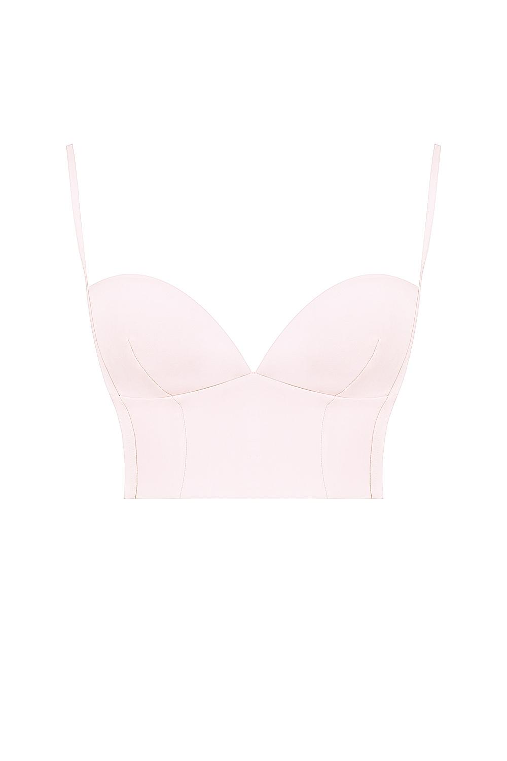 Pabla  ballerina pink cropped bralette top Product Image