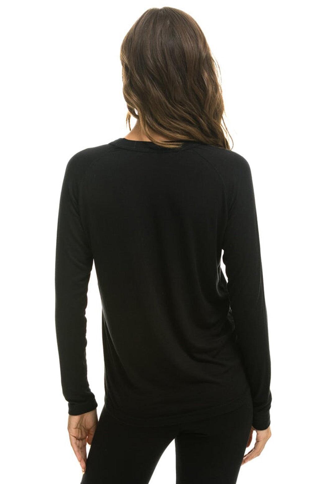 MICRO MODAL BASE LAYER TOP - BLACK Female Product Image