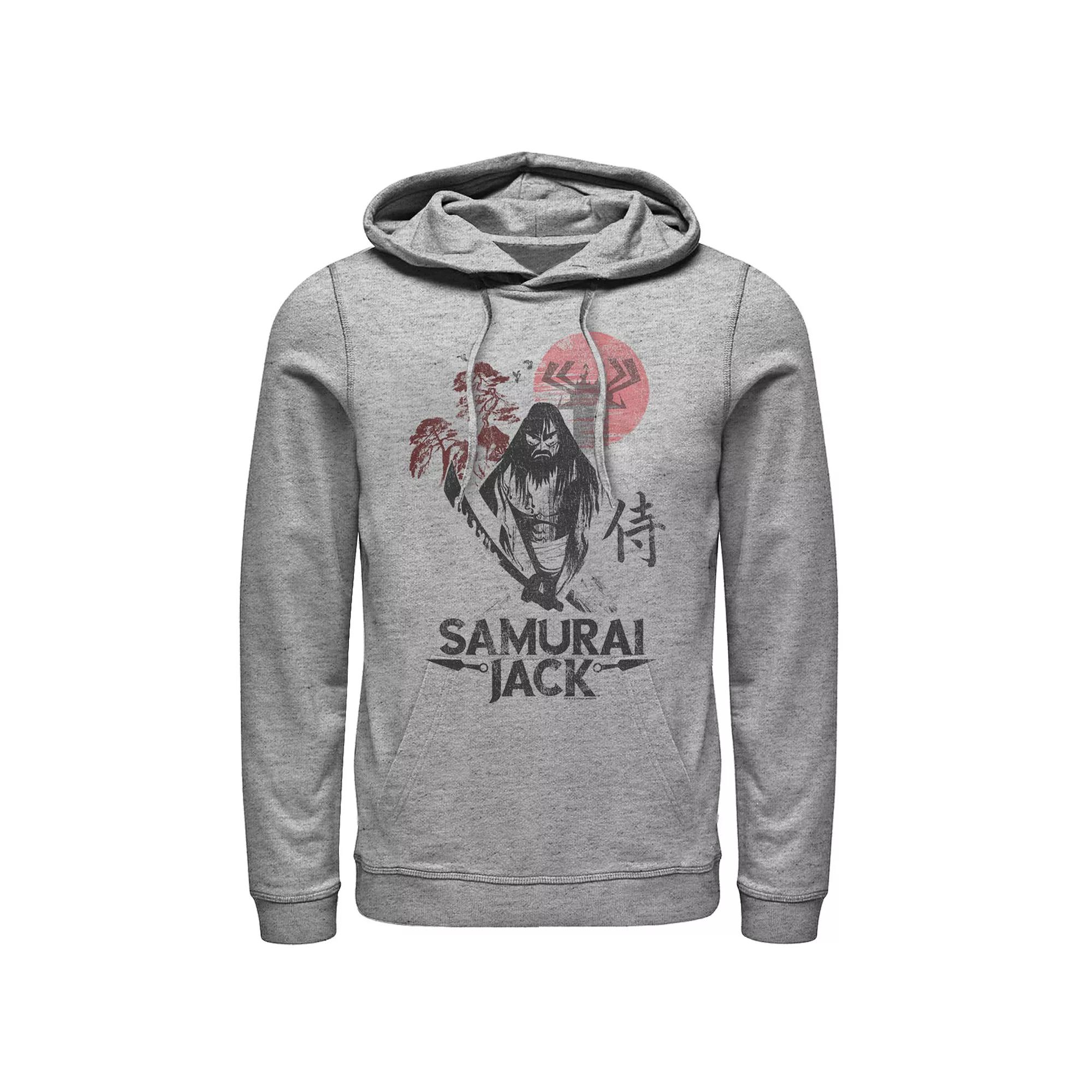 Men's Cartoon Network Samurai Jack Epic Warrior Kanji Art Rock Hoodie,  Product Image