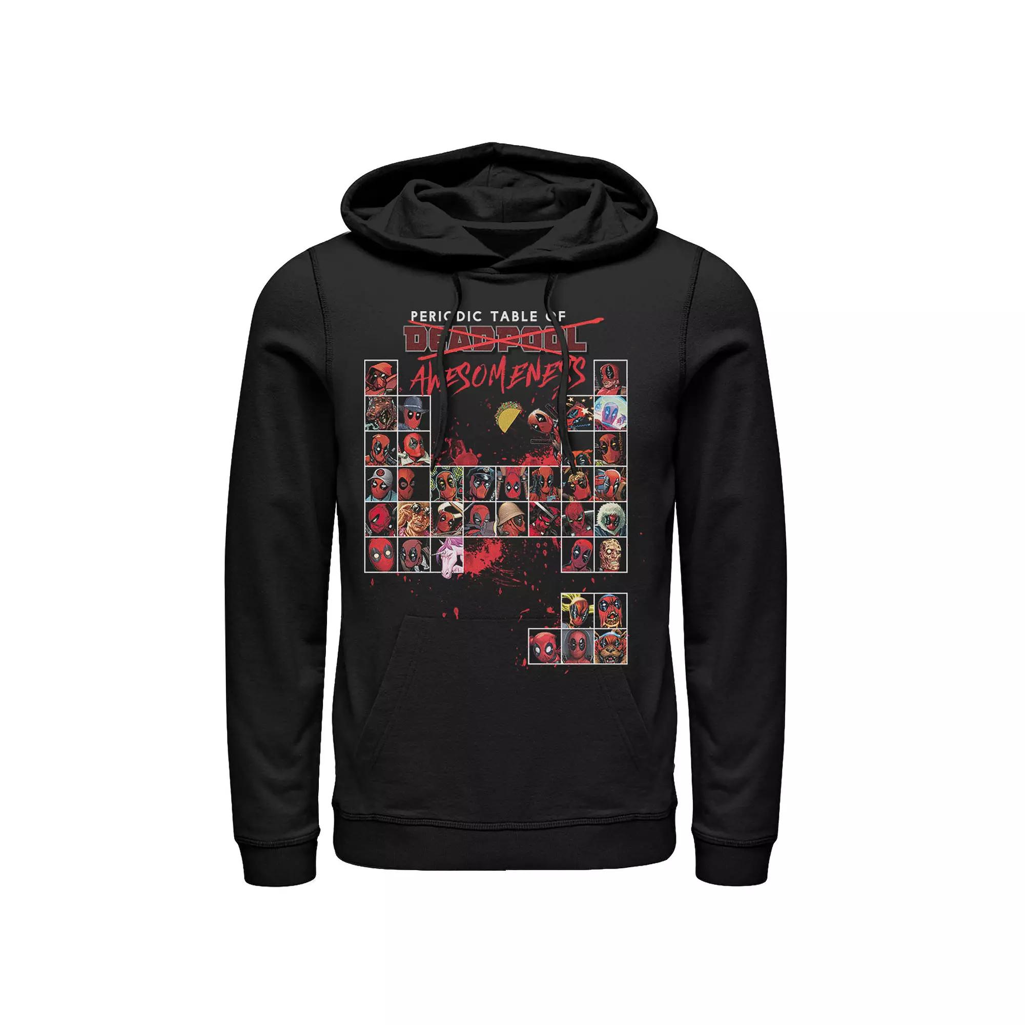Men's Marvel Deadpool Periodic Table Of Awesomeness Hoodie,  Product Image