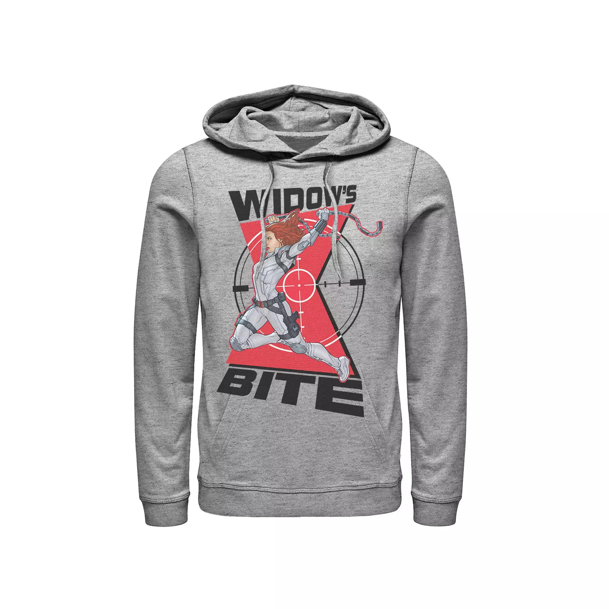 Men's Marvel Black Widow Animated Action Pose Hoodie,  Product Image