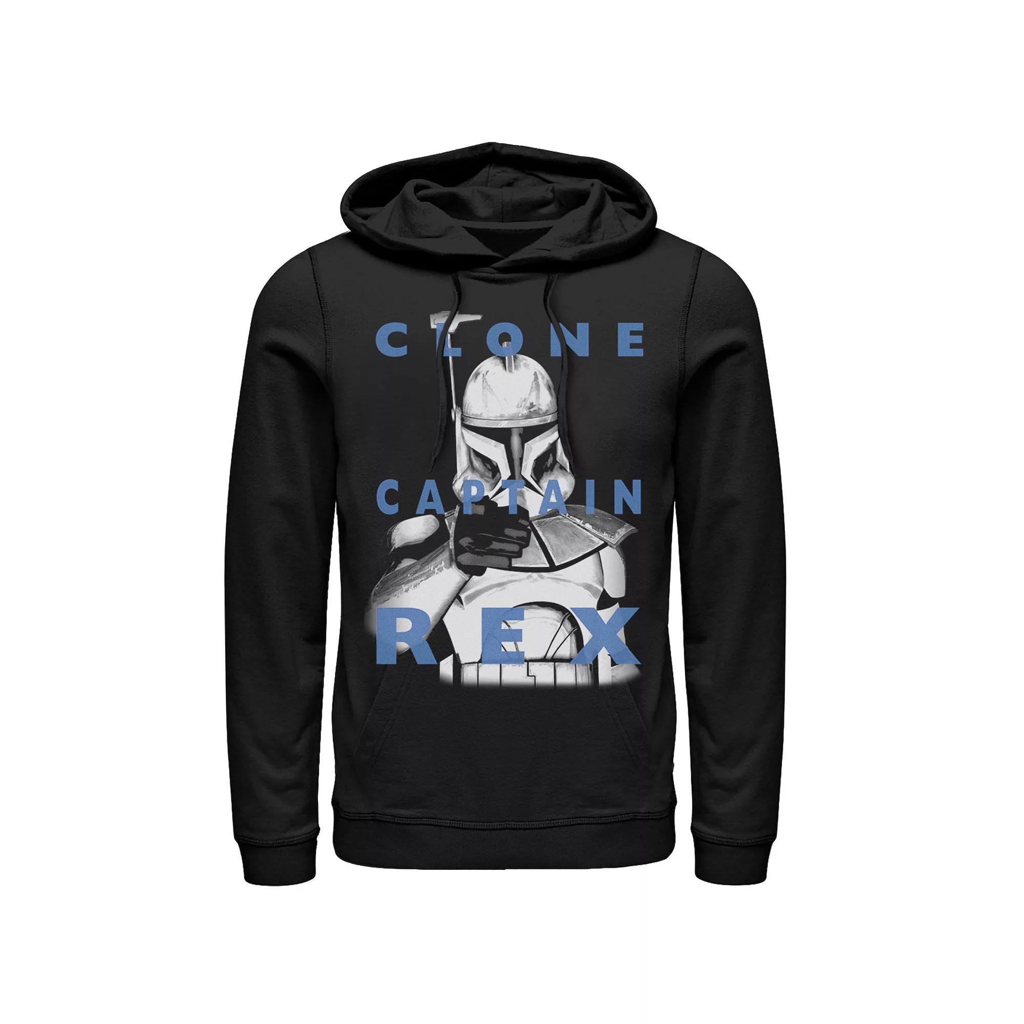Men's Star Wars: Clone Wars Clone Captain Rex Text Overlay Hoodie,  Product Image