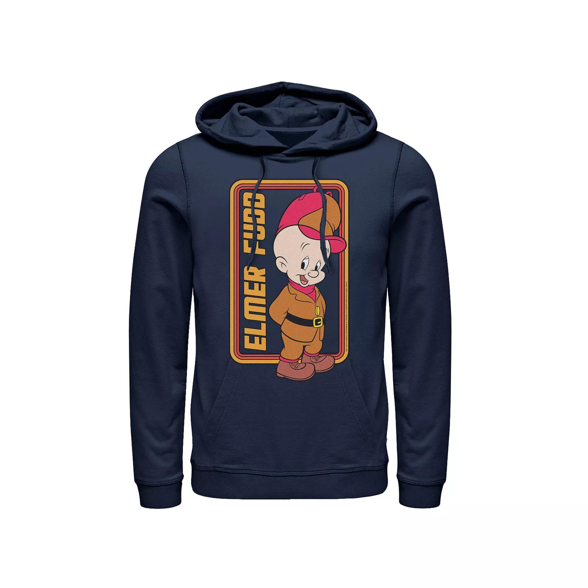 Men's Looney Tunes Elmer Fudd Framed Simple Portrait Hoodie,  Product Image