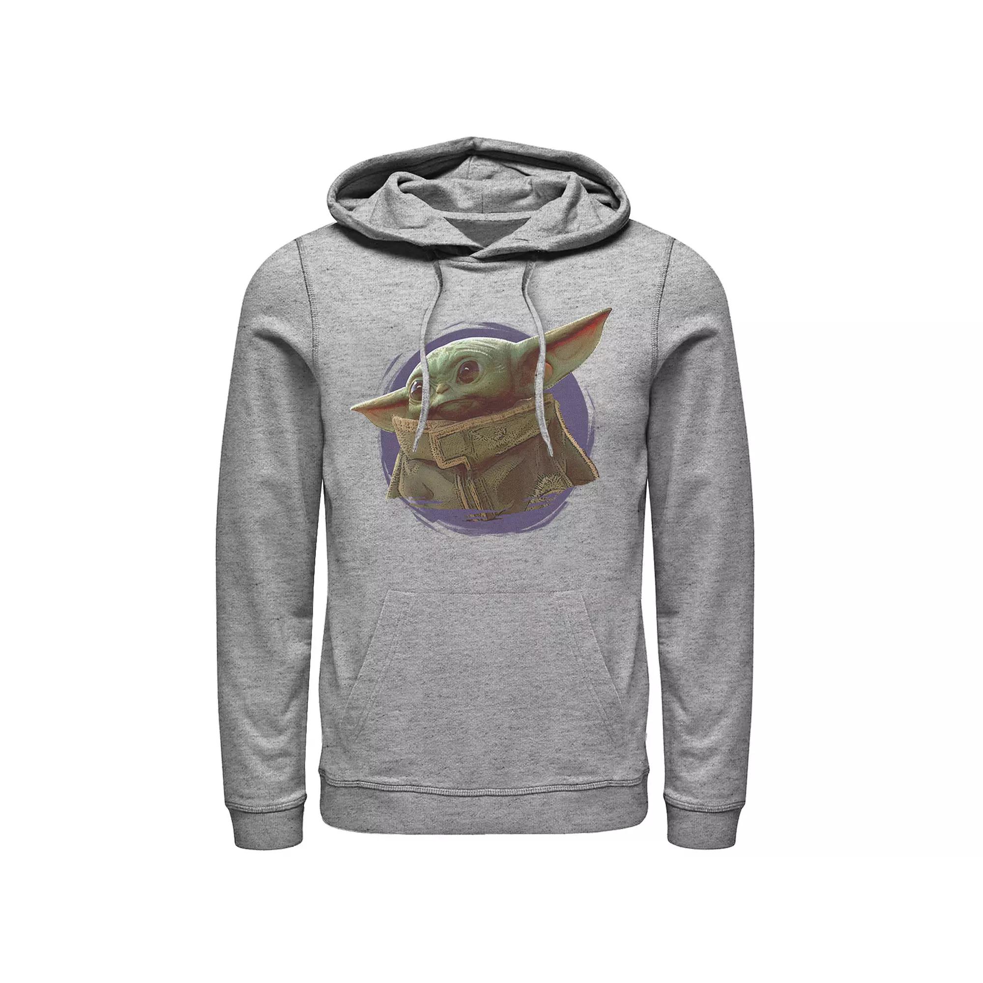 Men's Star Wars The Mandalorian The Child Purple Smoke Hoodie,  Product Image