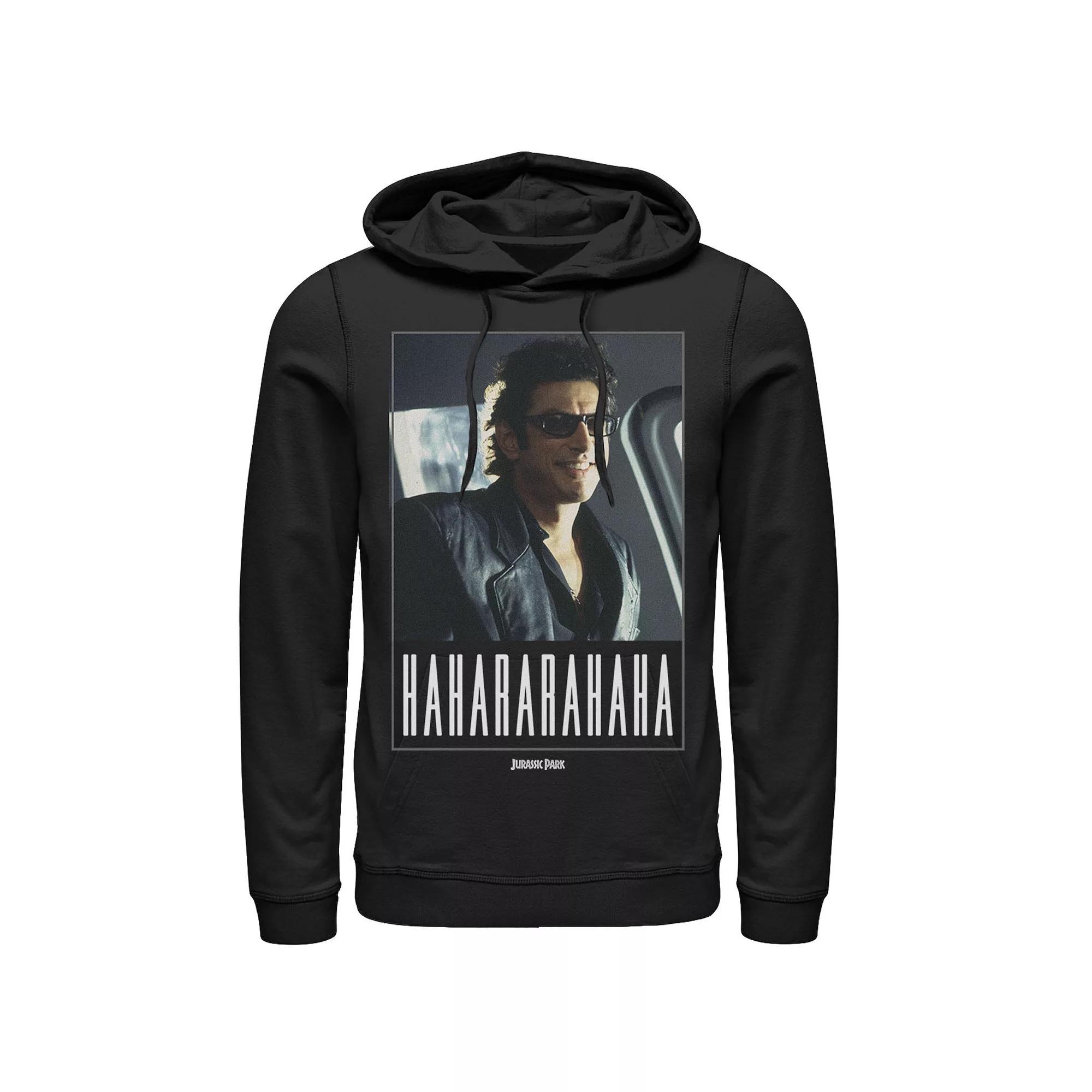 Men's Jurassic Park Ian Malcolm Hahararahaha Hoodie,  Product Image