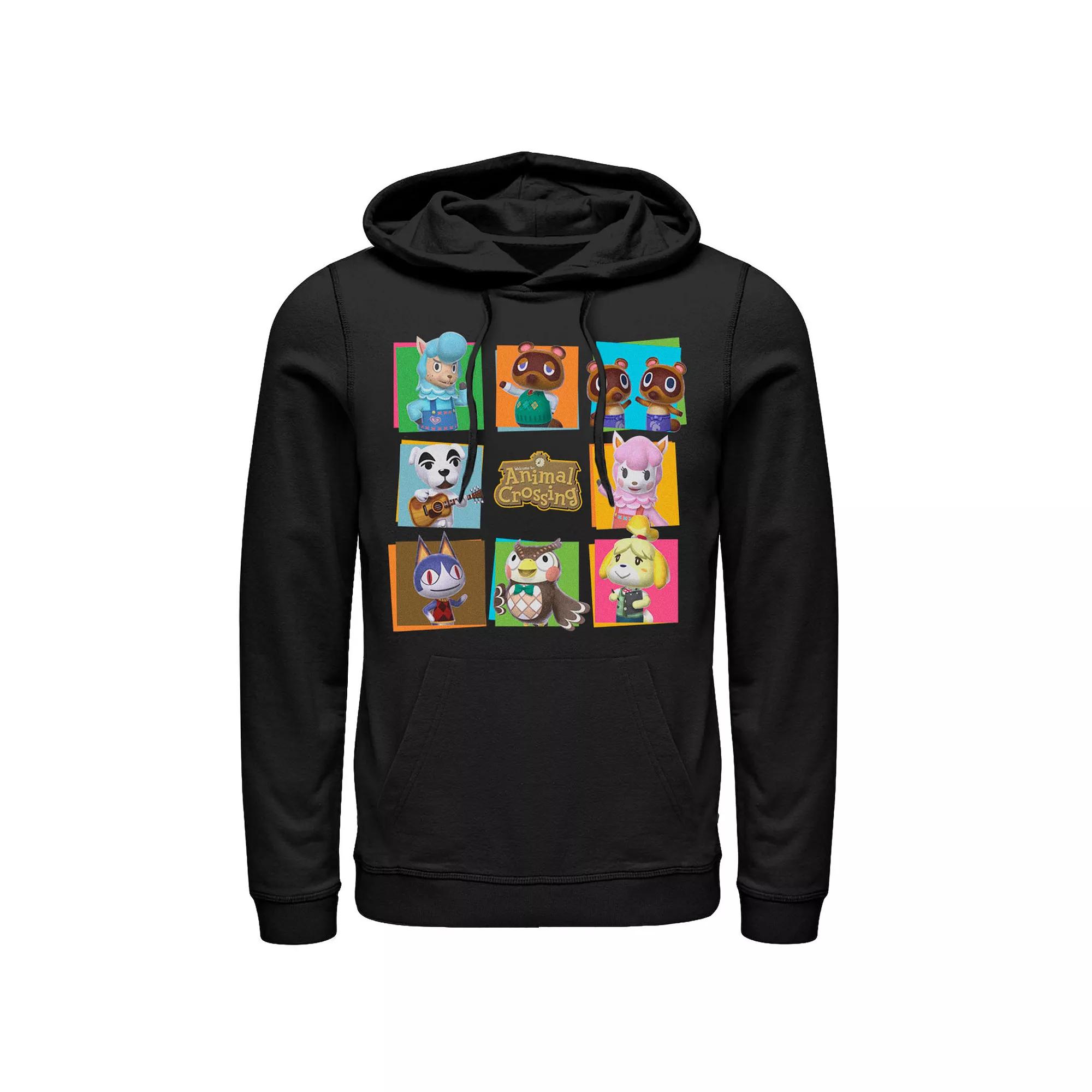 Men's Animal Crossing Group Shot Panels Hoodie,  Product Image