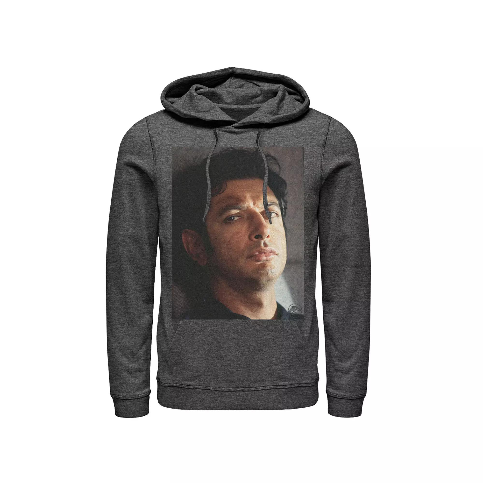 Men's Jurassic Park Jeff Goldblum Stare Graphic Pullover Hoodie,  Product Image