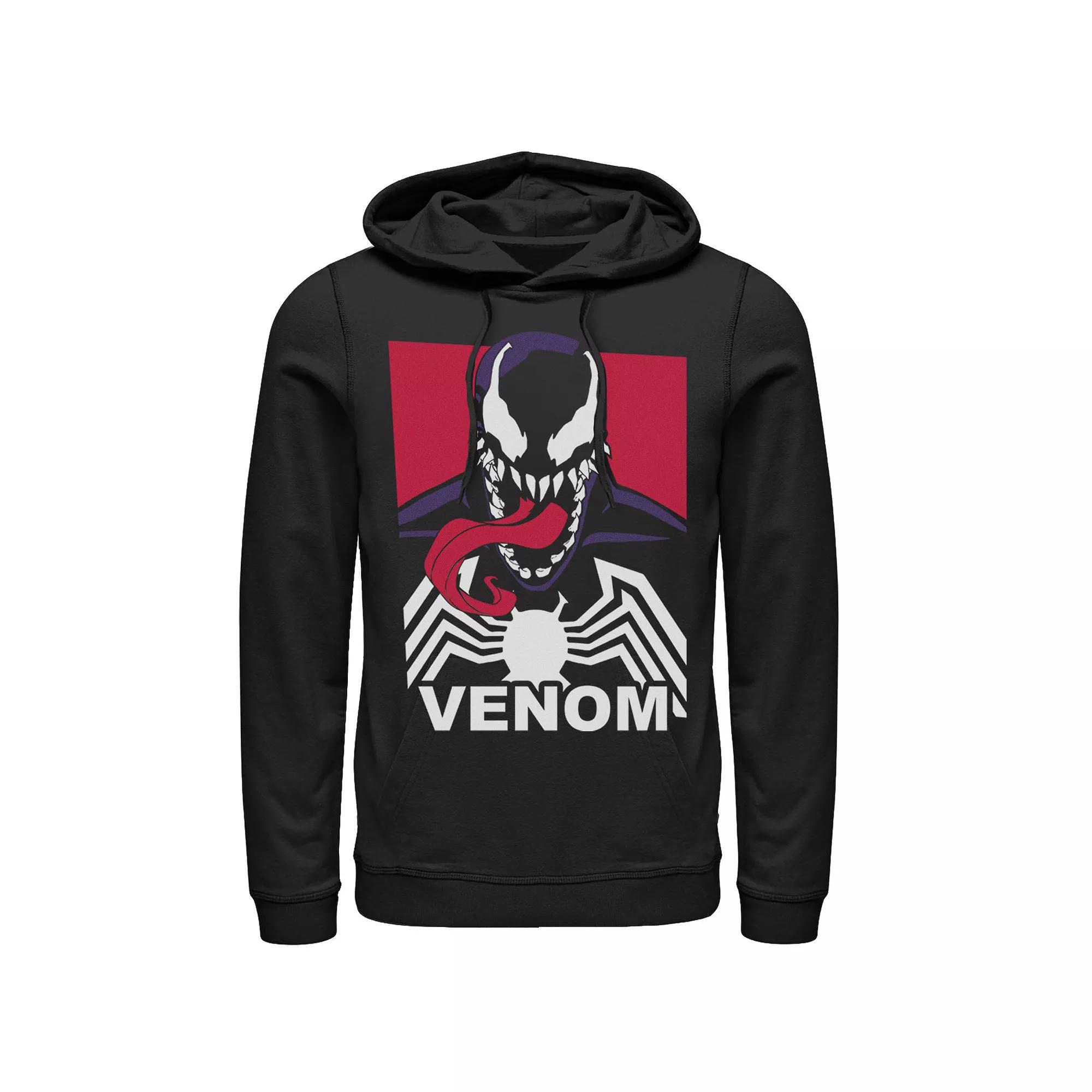 Men's Marvel Venom Tongue Out Comic Logo Hoodie,  Product Image