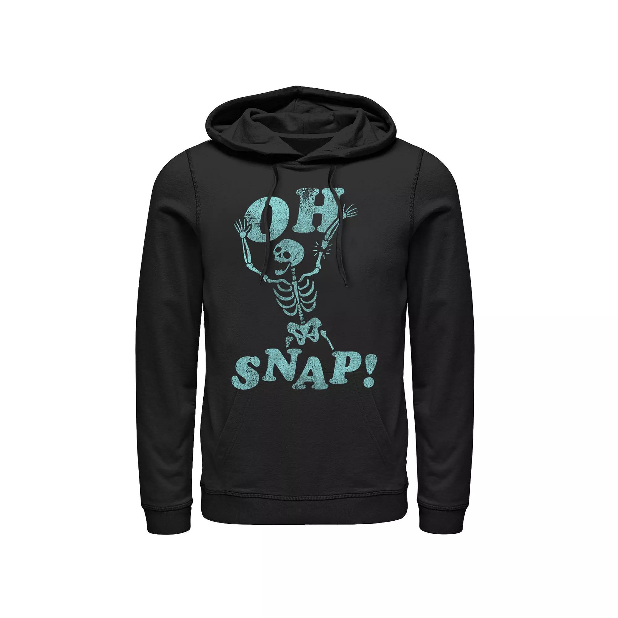 Men's Snap Humor Text Hoodie,  Product Image