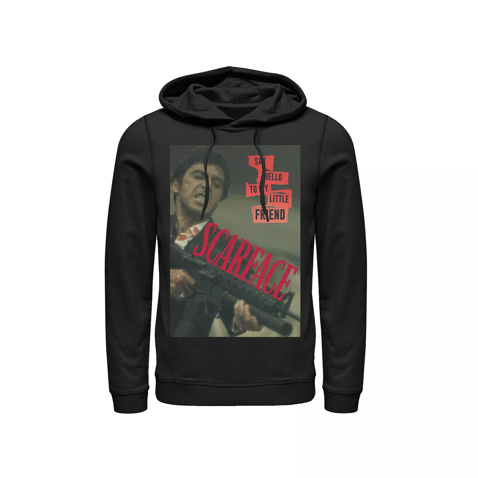 Men's Scarface Say Hello To My Little Friend Photo Hoodie,  Product Image