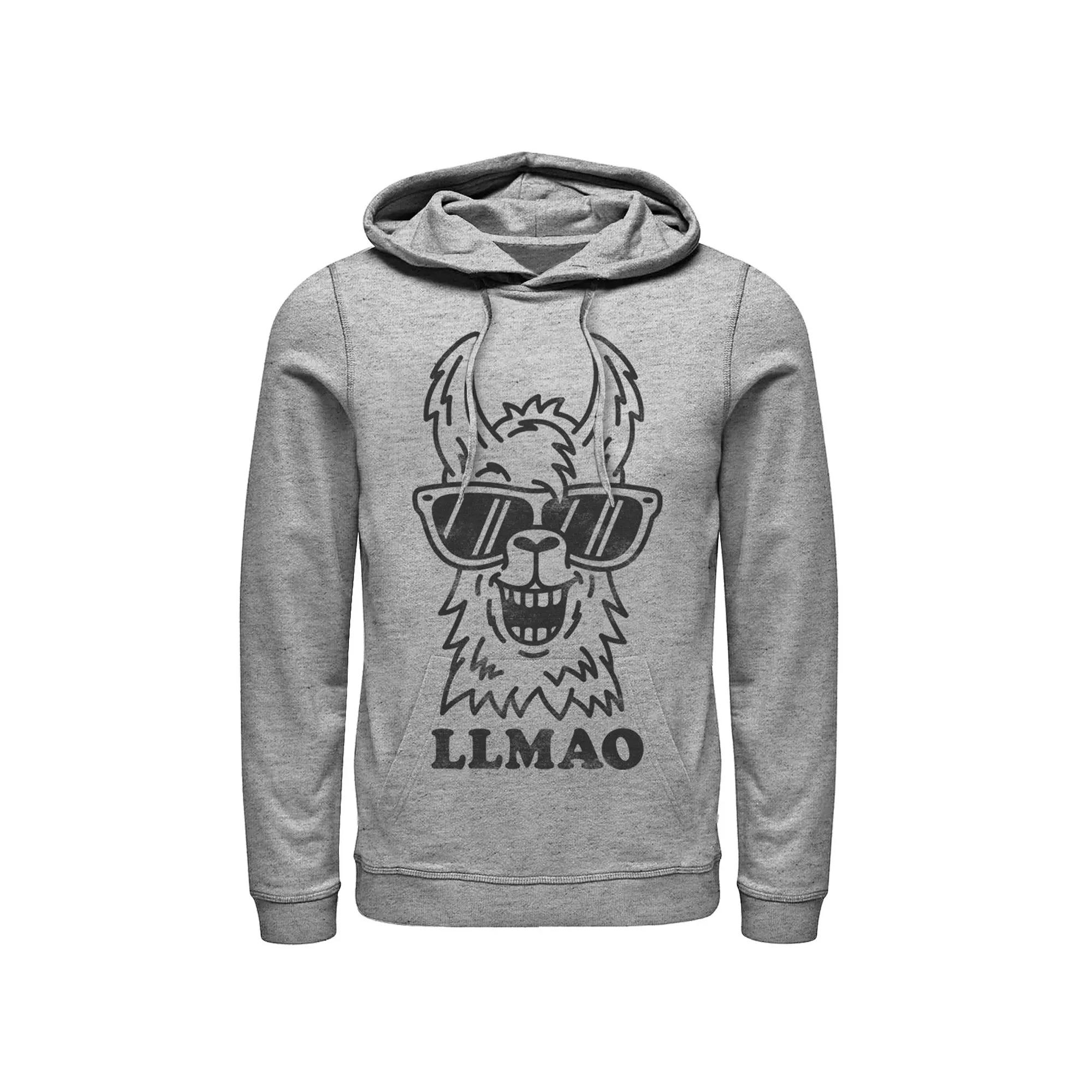 Men's Fifth Sun Llmao Llama Line Art Hoodie,  Product Image
