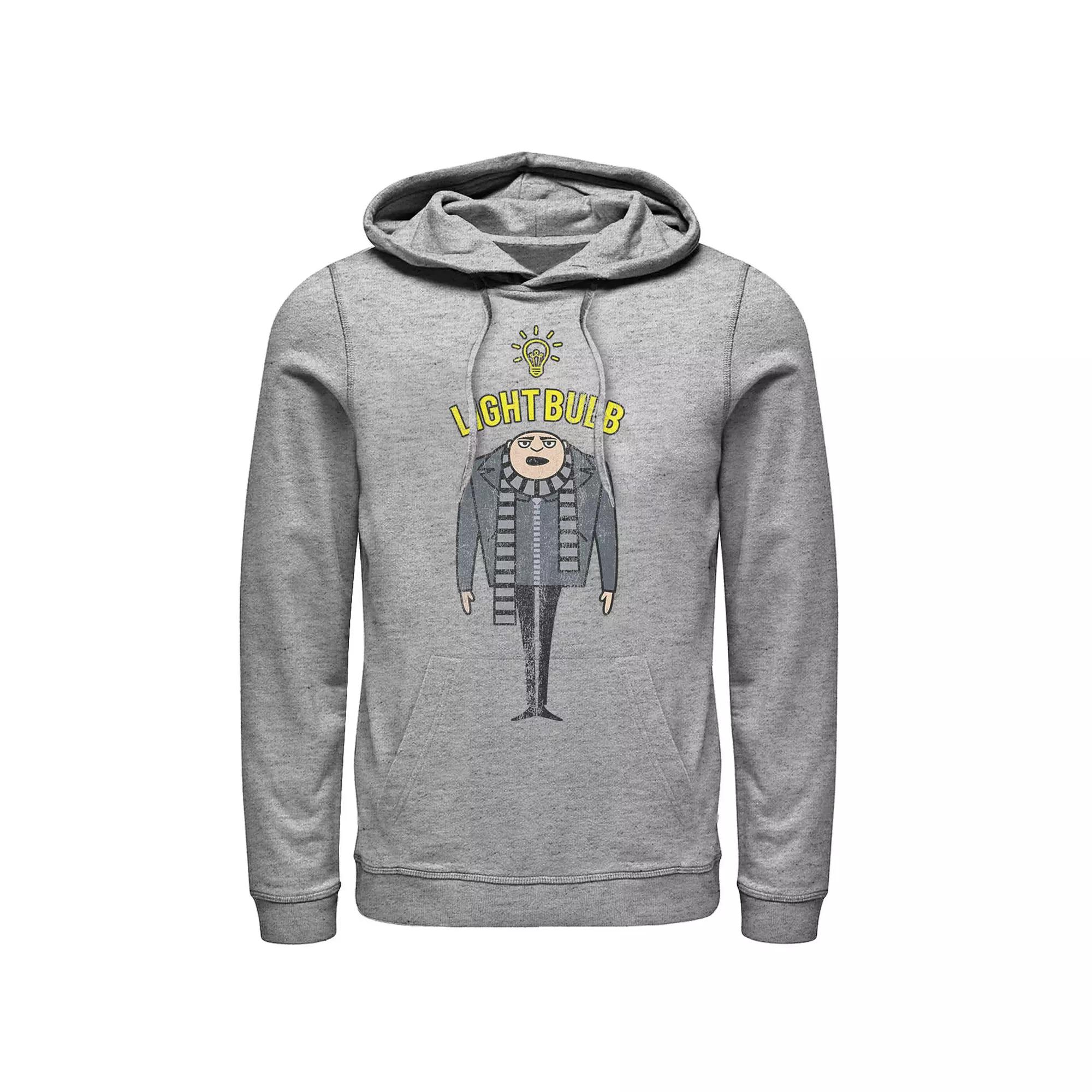 Men's Despicable Me Minions Gru Light Bulb Pullover Hoodie,  Product Image